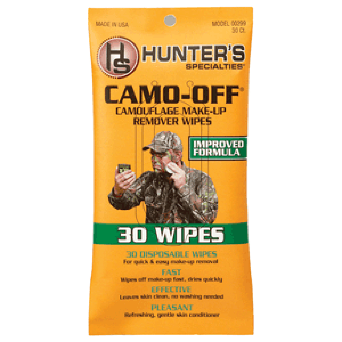 00299. Gif - hs face paint remover pads - camo-off 30pk - 00299