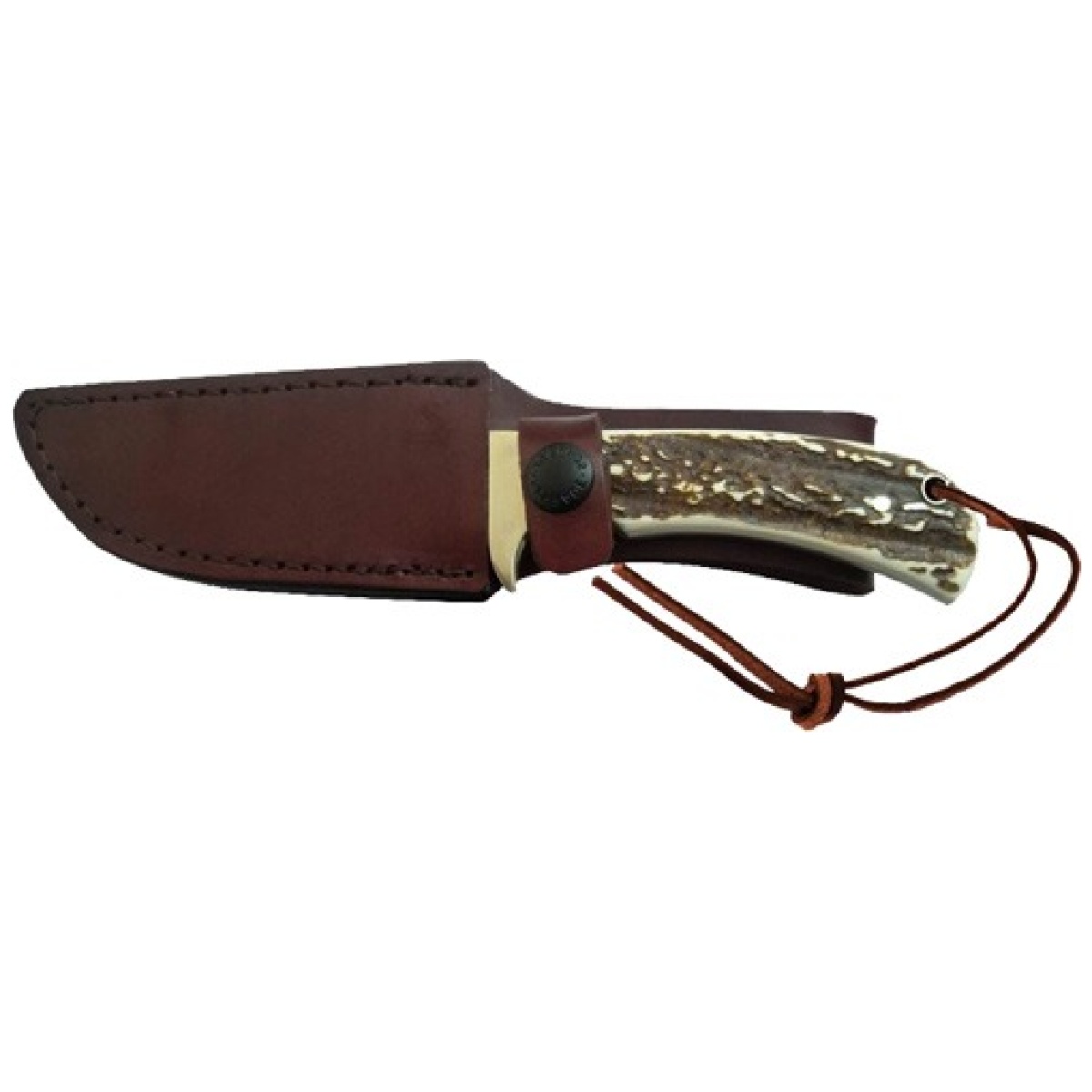 1100035_in-sheath_1. Jpg - uncle henry knife staglon 4" - caper w/leather sheath - 1100035 in sheath 1