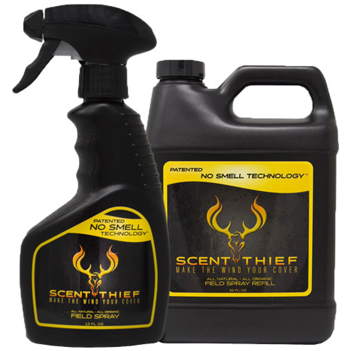 1232combo. Jpg - scent thief field spray combo - pack 12oz w/32oz refill - 1232combo