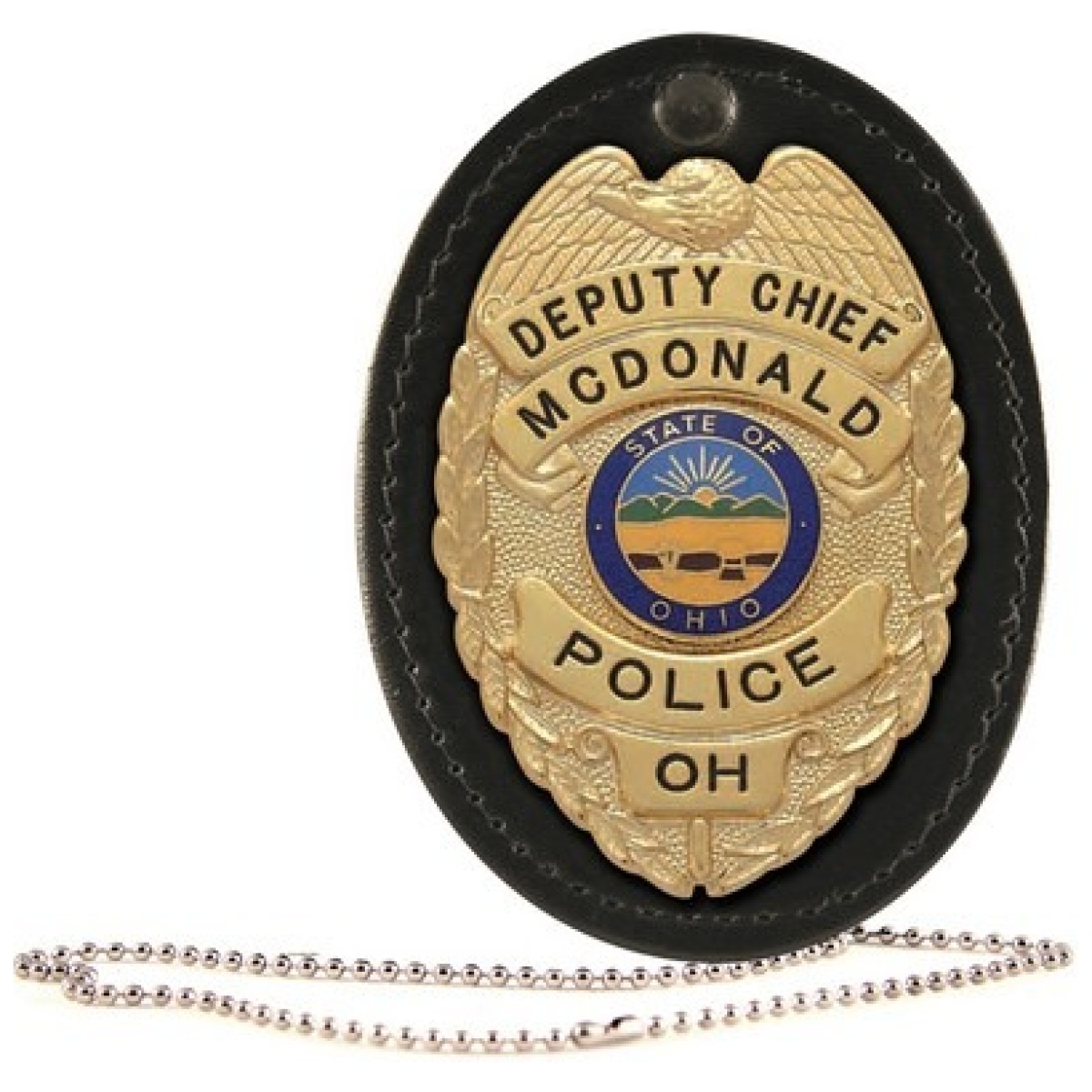 5888ch-1. Jpg - oval badge holder, hook and loop closure - 5888ch 1