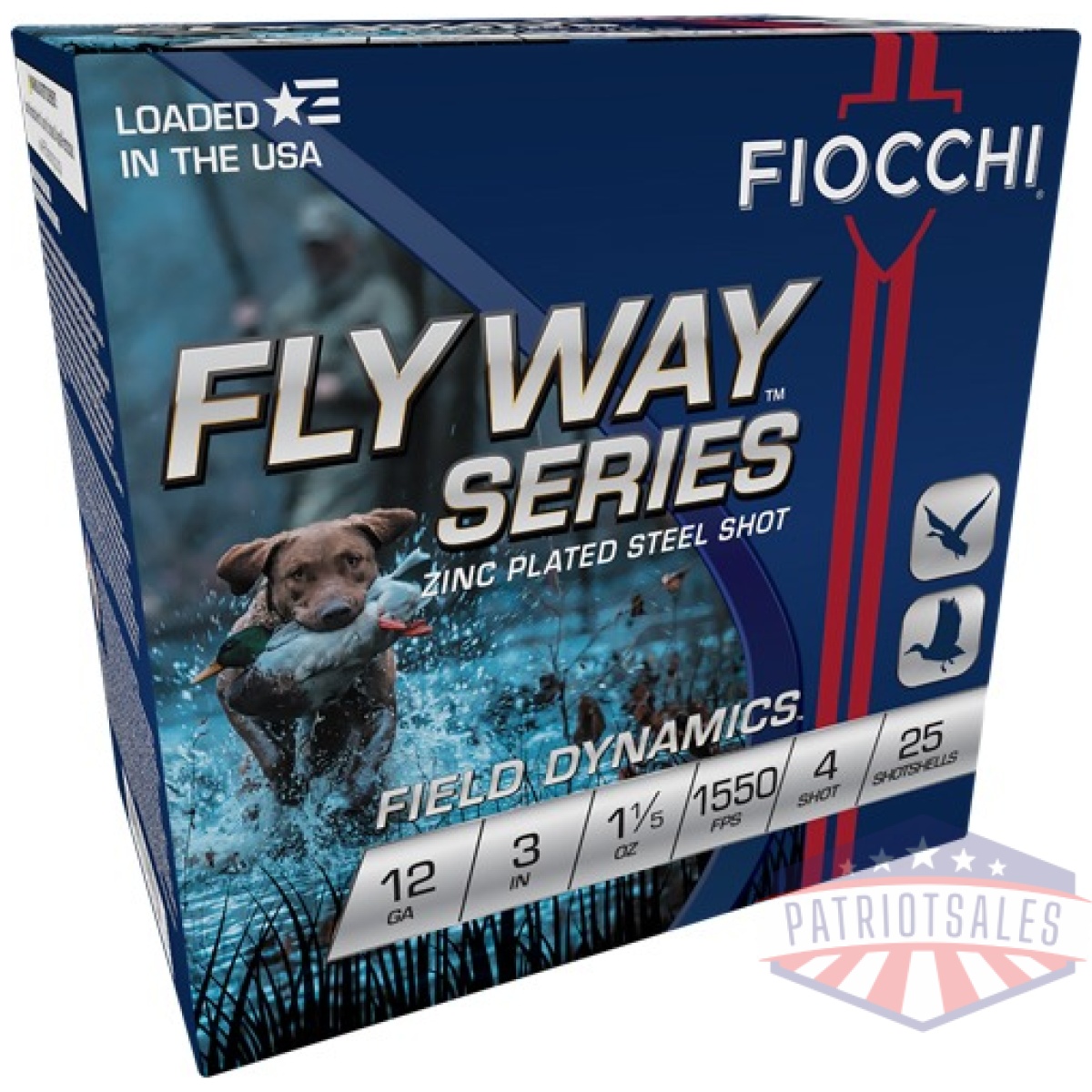 A123st154. Jpg - fiocchi flyway 12ga 3" 1-1/5oz - #4 1550fps 25rd 10bx/cs - a123st154