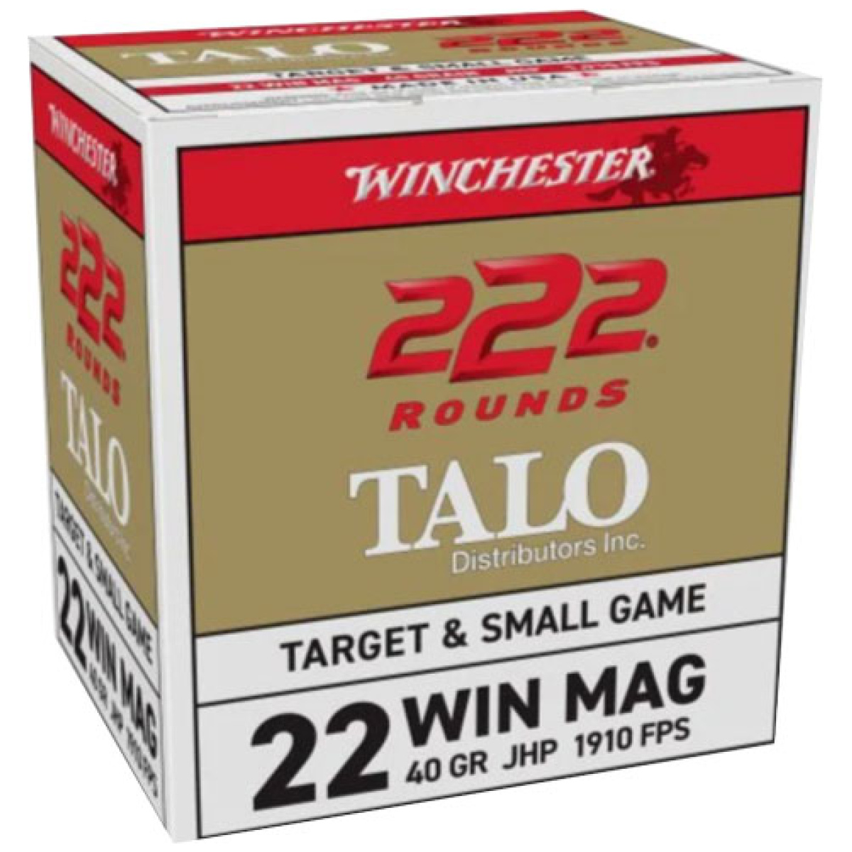 A22wm222ta. Jpg - winchester 22wmr 40gr jhp - 222rd 10bx/cs talo - a22wm222ta