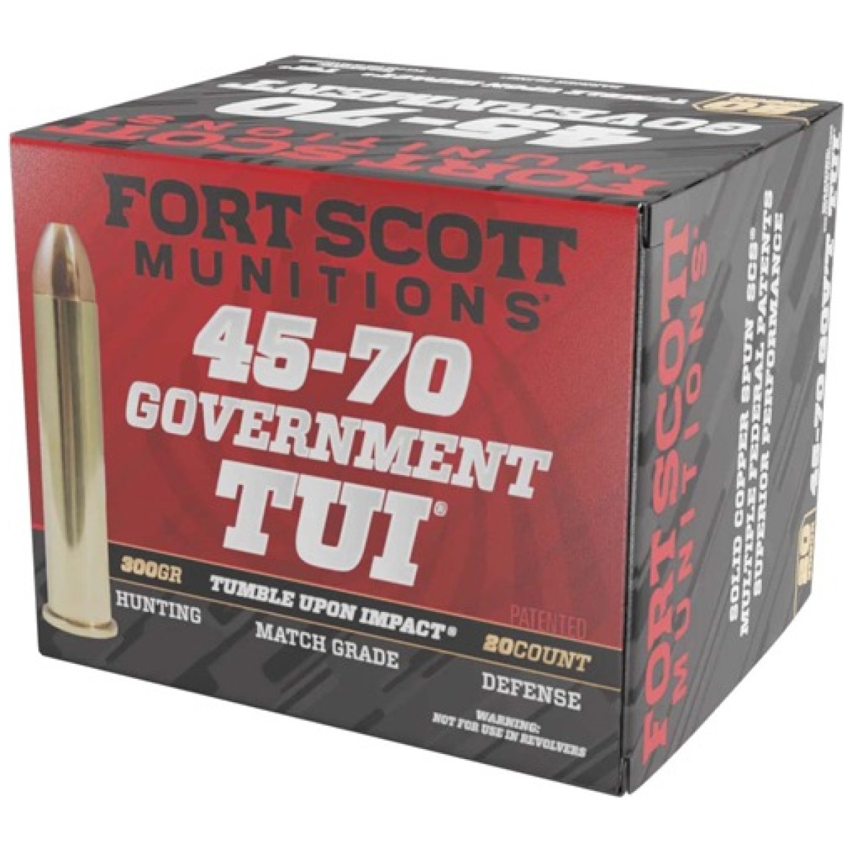 A4570300scv1. Jpg - fort scott 45-70 gov 300gr tui - solid copper 20rd 10bx/cs - a4570300scv1