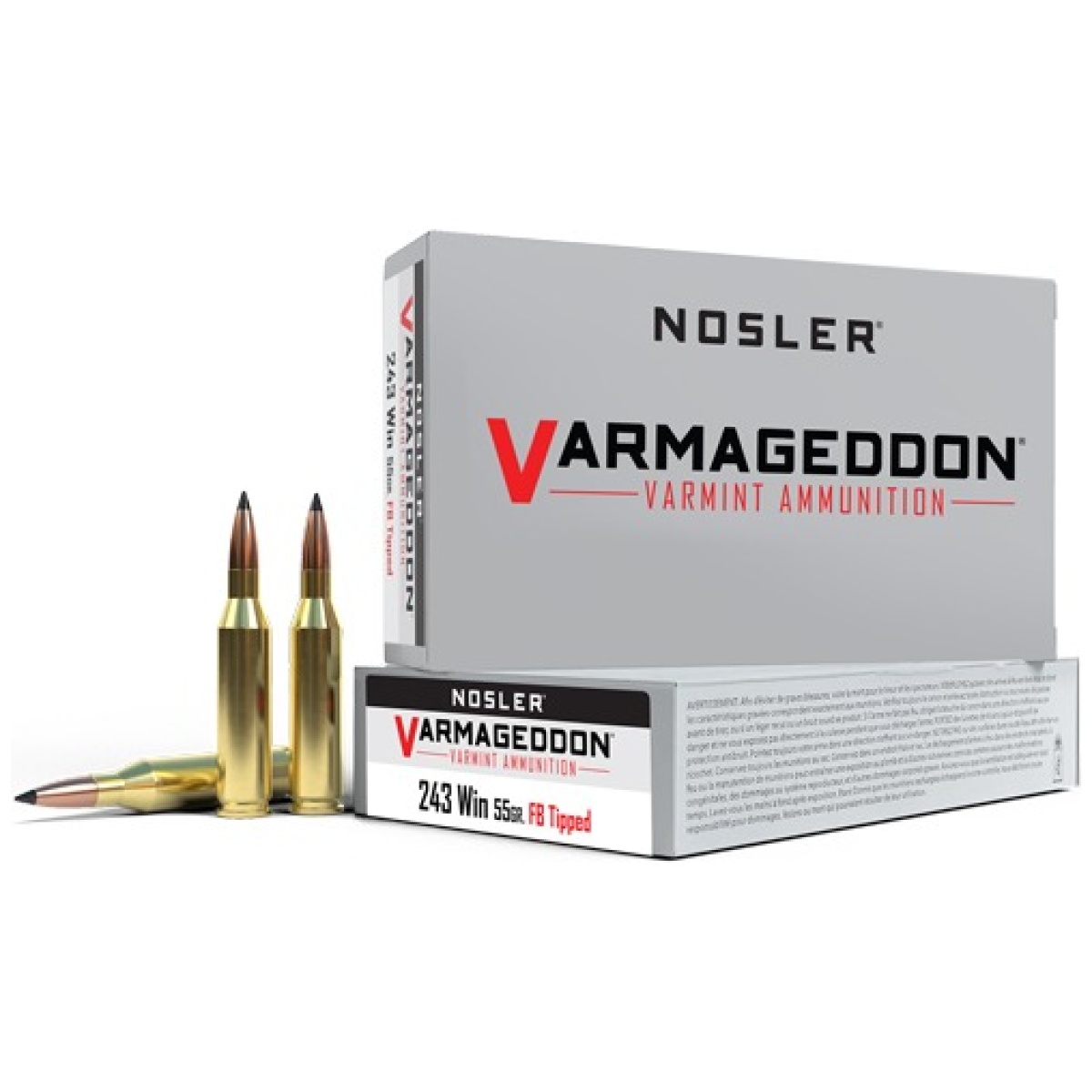 A65165. Jpg - nosler varmageddon 243 win - 55gr fbt 20rd 10bx/cs - a65165