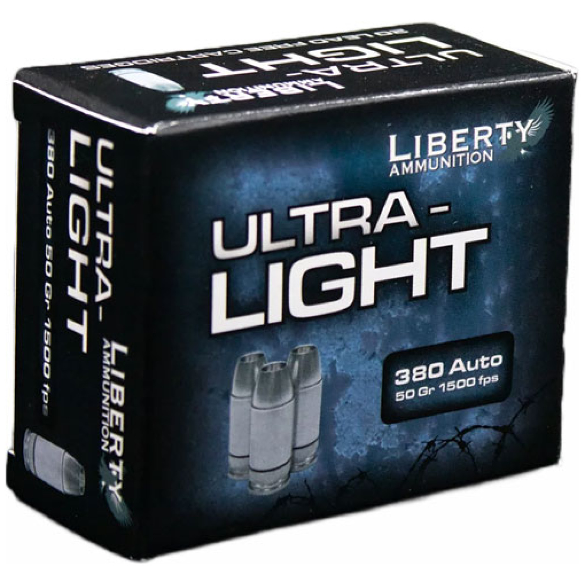 Alaul380055. Jpg - liberty ultra light 380 acp - 50gr copper hp 20rd 10bx/cs - alaul380055