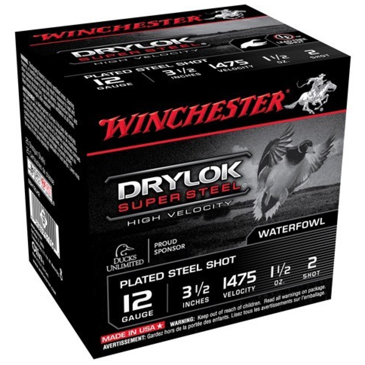 Assh12lh2_1. Jpg - winchester drylok 12ga 3. 5" - 1-1/2oz #2 1475fps 25rd 10bx/c - assh12lh2 1