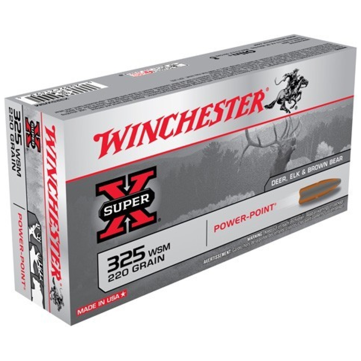 Ax325wsm_1_1_1. Jpg - winchester super-x 325 wsm - 220gr power point 20rd 10bx/cs - ax325wsm 1 1 1