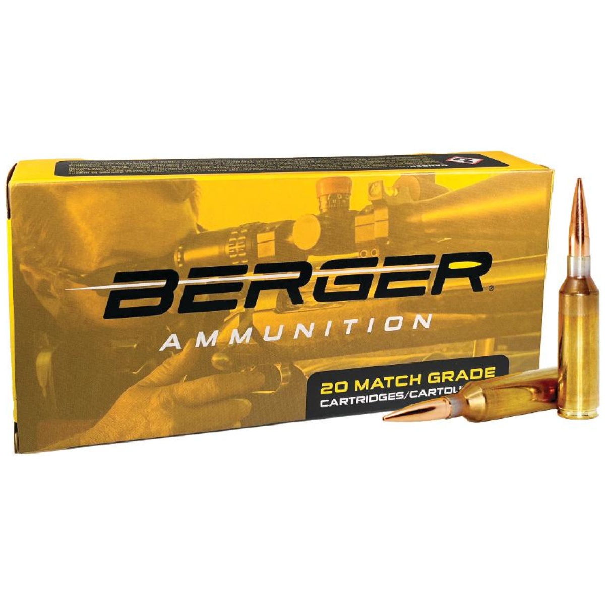 Bb50030. Jpg - berger hybrid target rifle ammunition. 300 prc 215gr otm 2940 fps 20/ct - bb50030