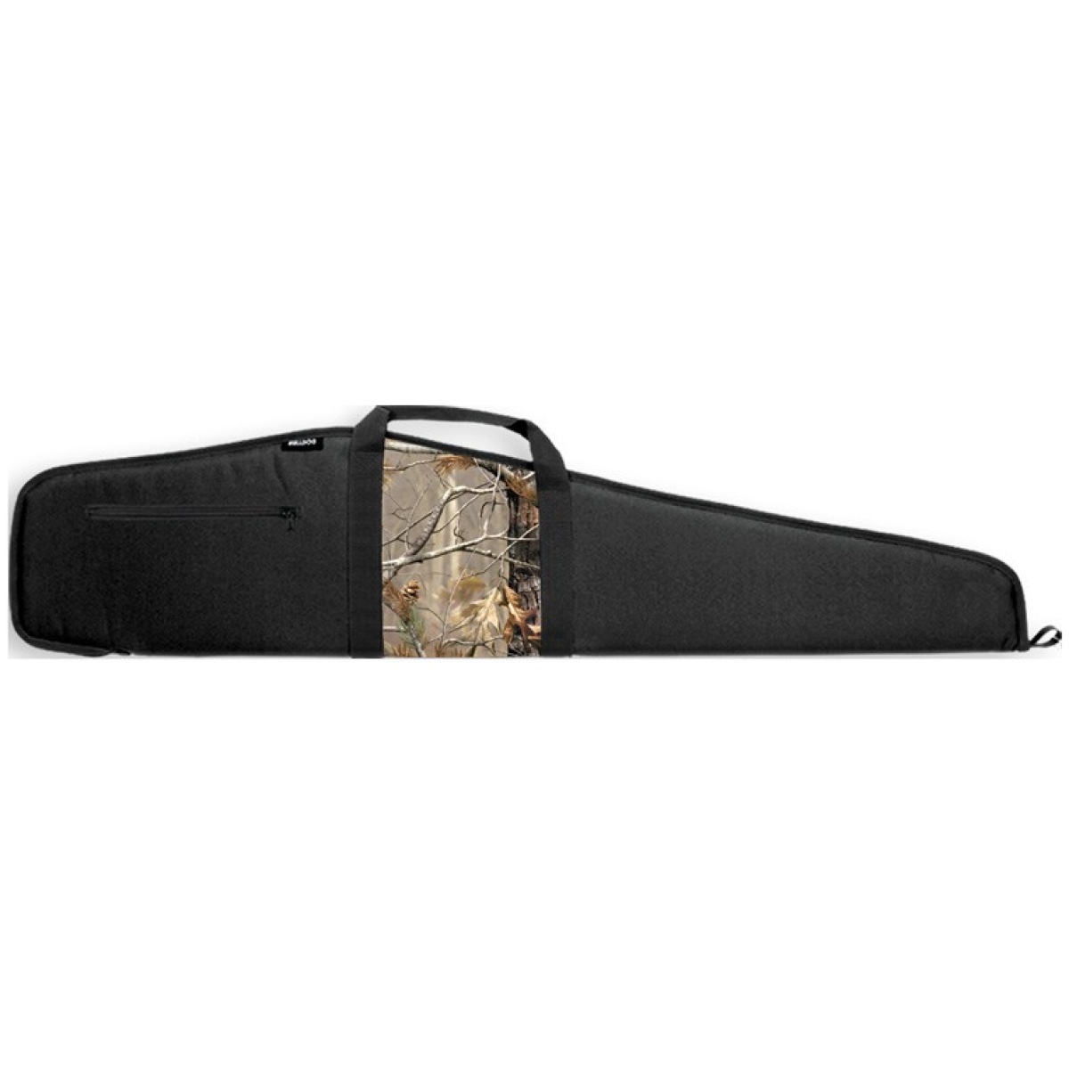 Bd21044. Jpg - bulldog deluxe rifle case 44" - black w/ aphd camo panel - bd21044