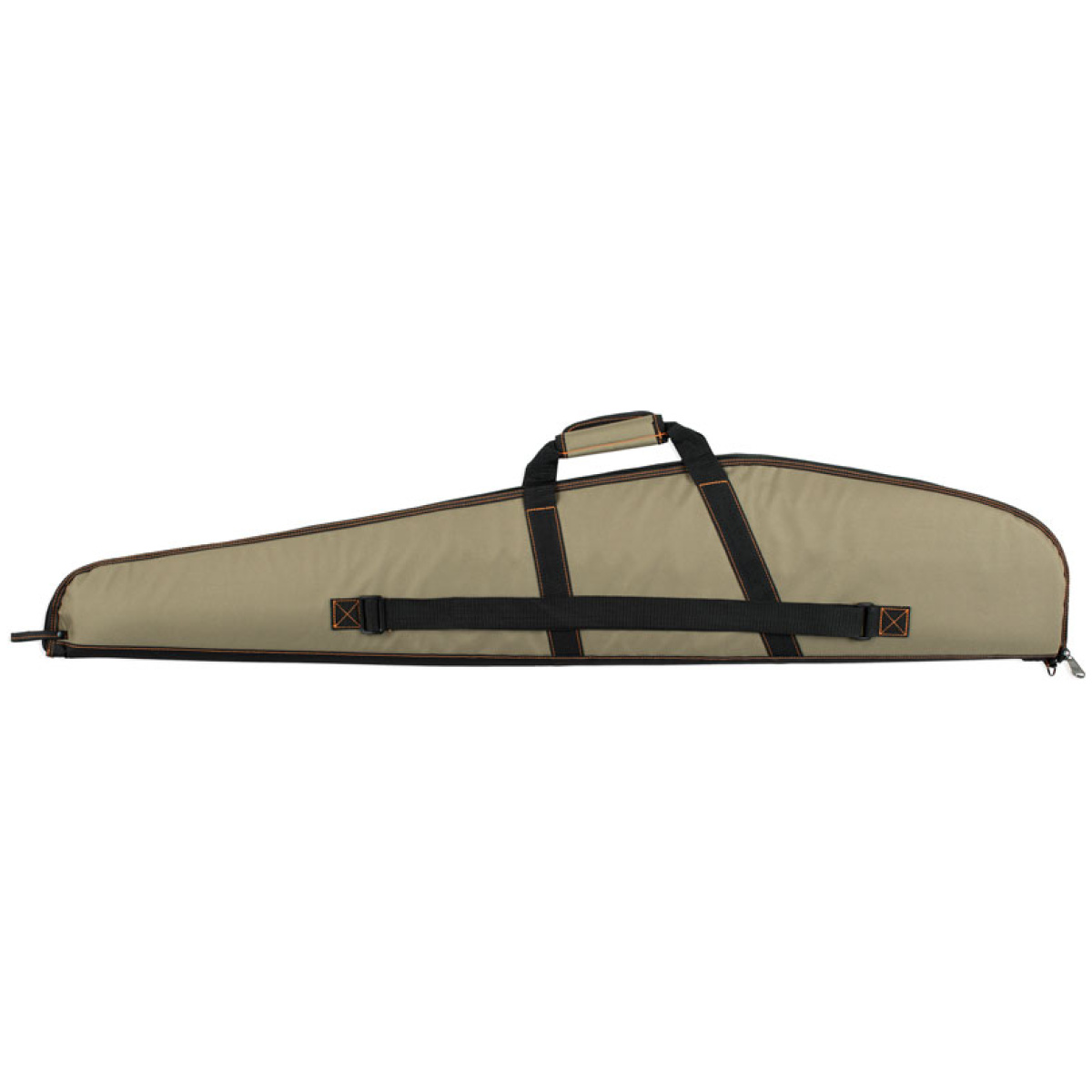 Bd221_back. Jpg - bulldog plus rifle case 48" - khaki w/ black 3 pockets - bd221 back