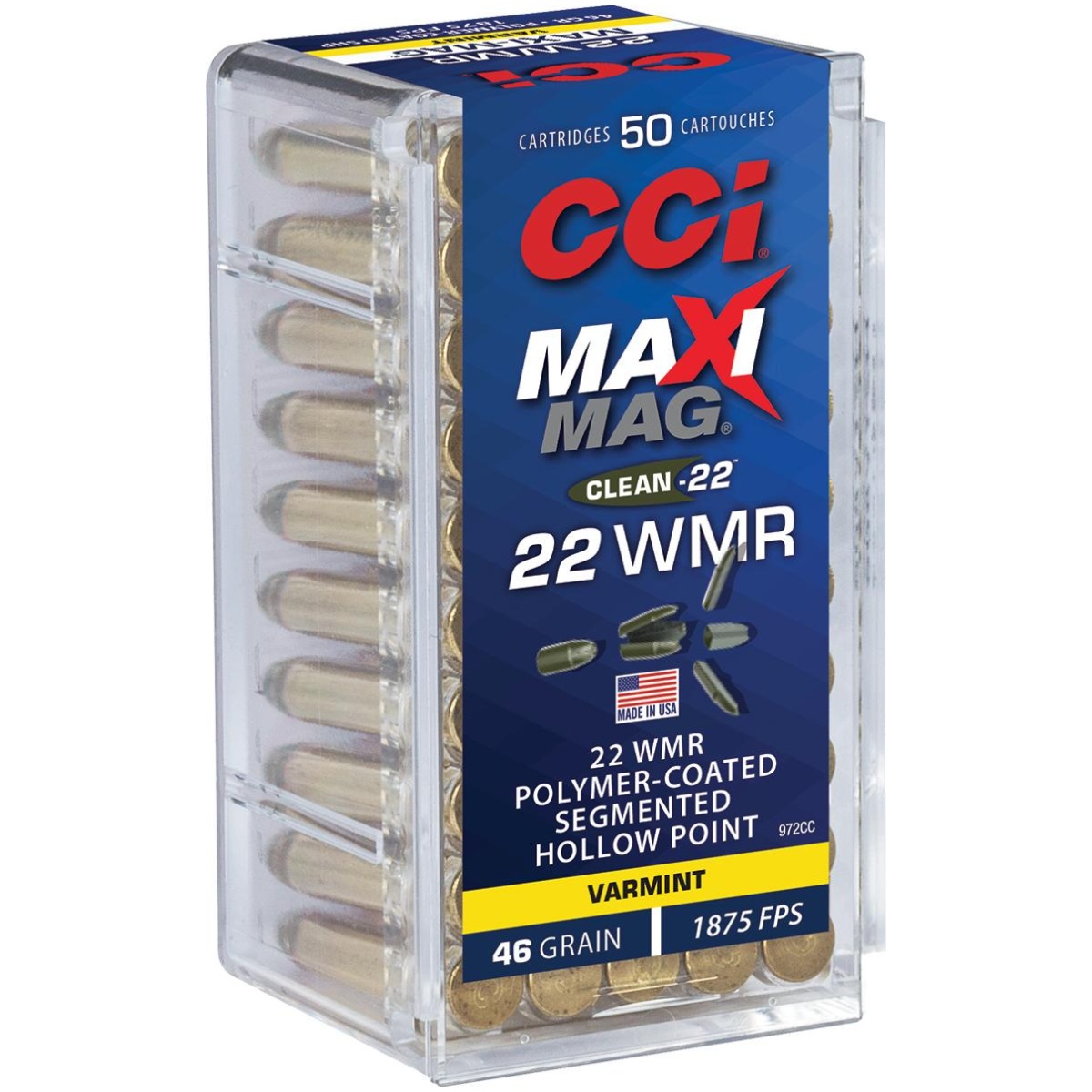 Cc972cc. Jpg - cci maxi mag rimfire ammunition. 22 wmr shp 1875 fps 50/ct - cc972cc