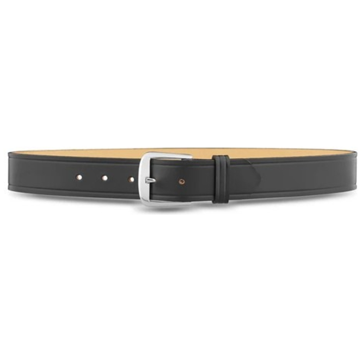 Dty-1511-32-9021. Jpg - 1-1/2"" plain leather garrison belt with nickel buckle - dty 1511 32 9021