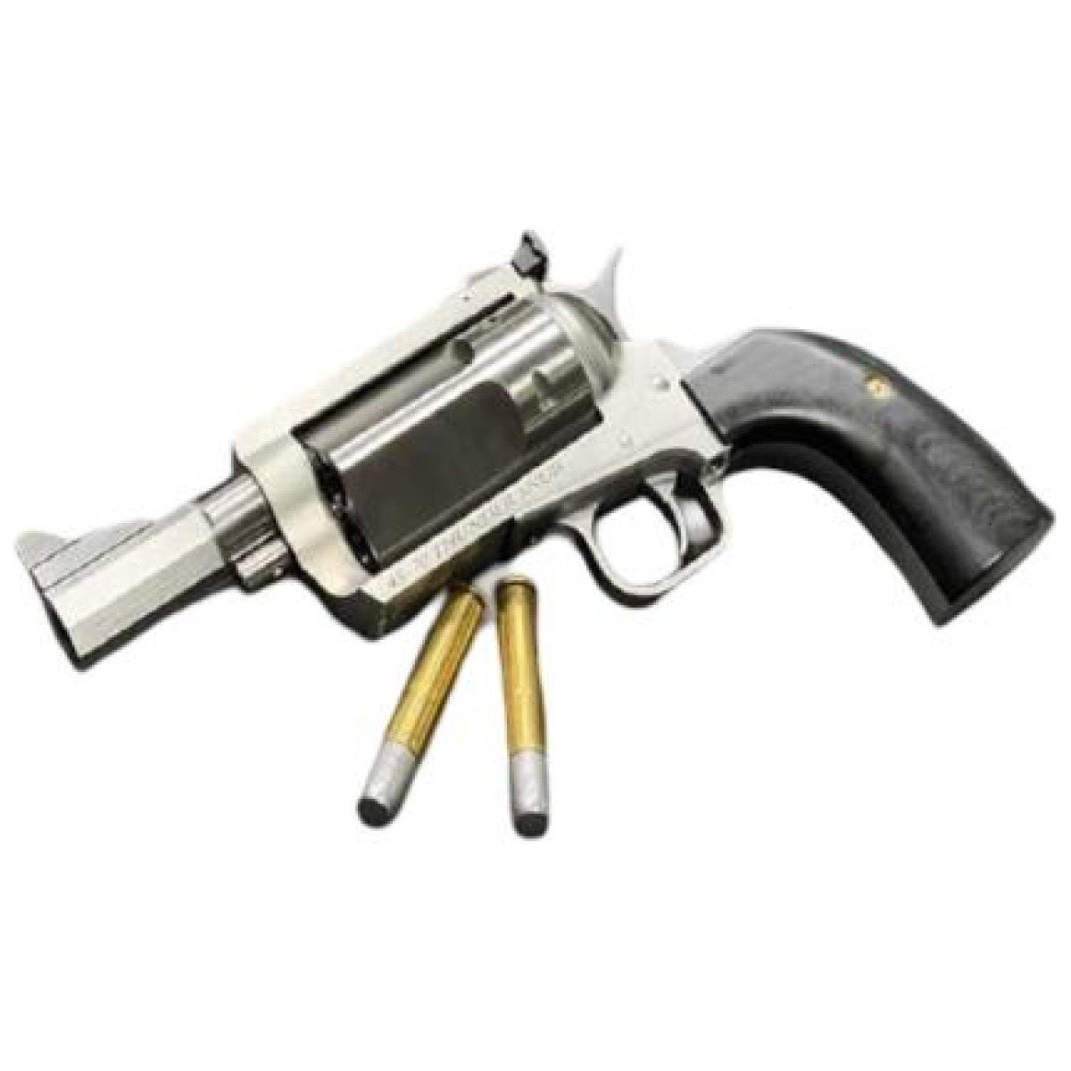 Dxbfr4570ct2. Jpg - magnum research exclusive bfr rolling thunder handgun. 45-70 gov't 5rd capacity 3" barrel silver with black grips - dxbfr4570ct2