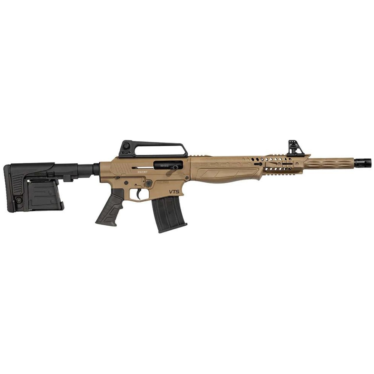 Ekhesd121803f1-1. Jpg - escort sdx12 semi auto shotgun 12ga 5rd magazines(2) 18" barrel fde finish - ekhesd121803f1 1