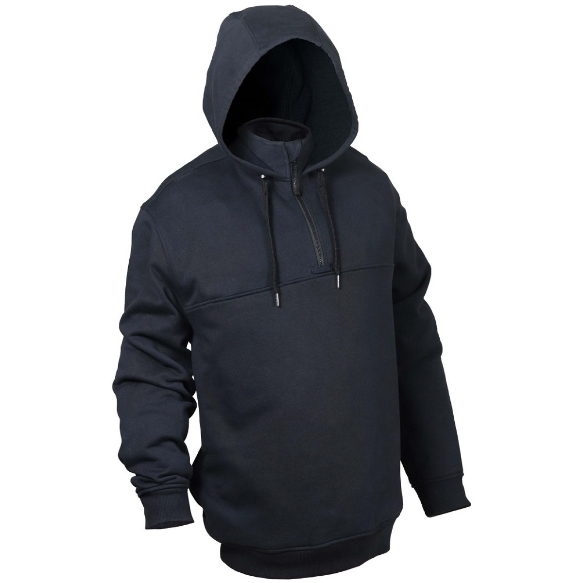 Elb-3734-m. Jpg - shield hooded job shirt-midnight navy - elb 3734 m