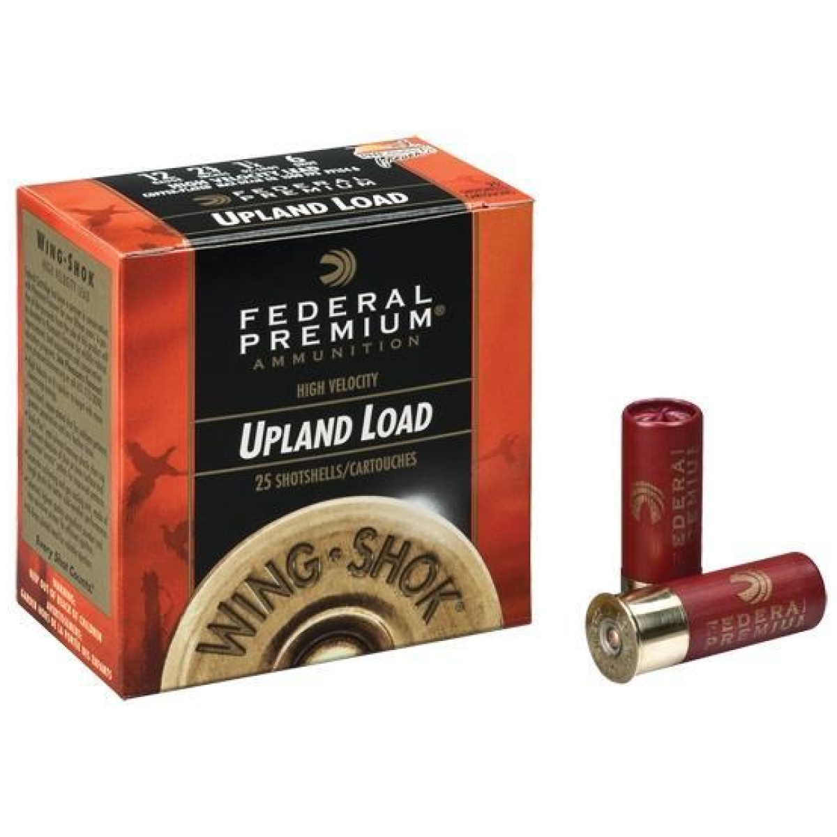 Fap1386. Jpg - federal premium wing-shok high velocity - 12ga 2-3/4" 1-3/8oz. #6-shot 25/box - fap1386