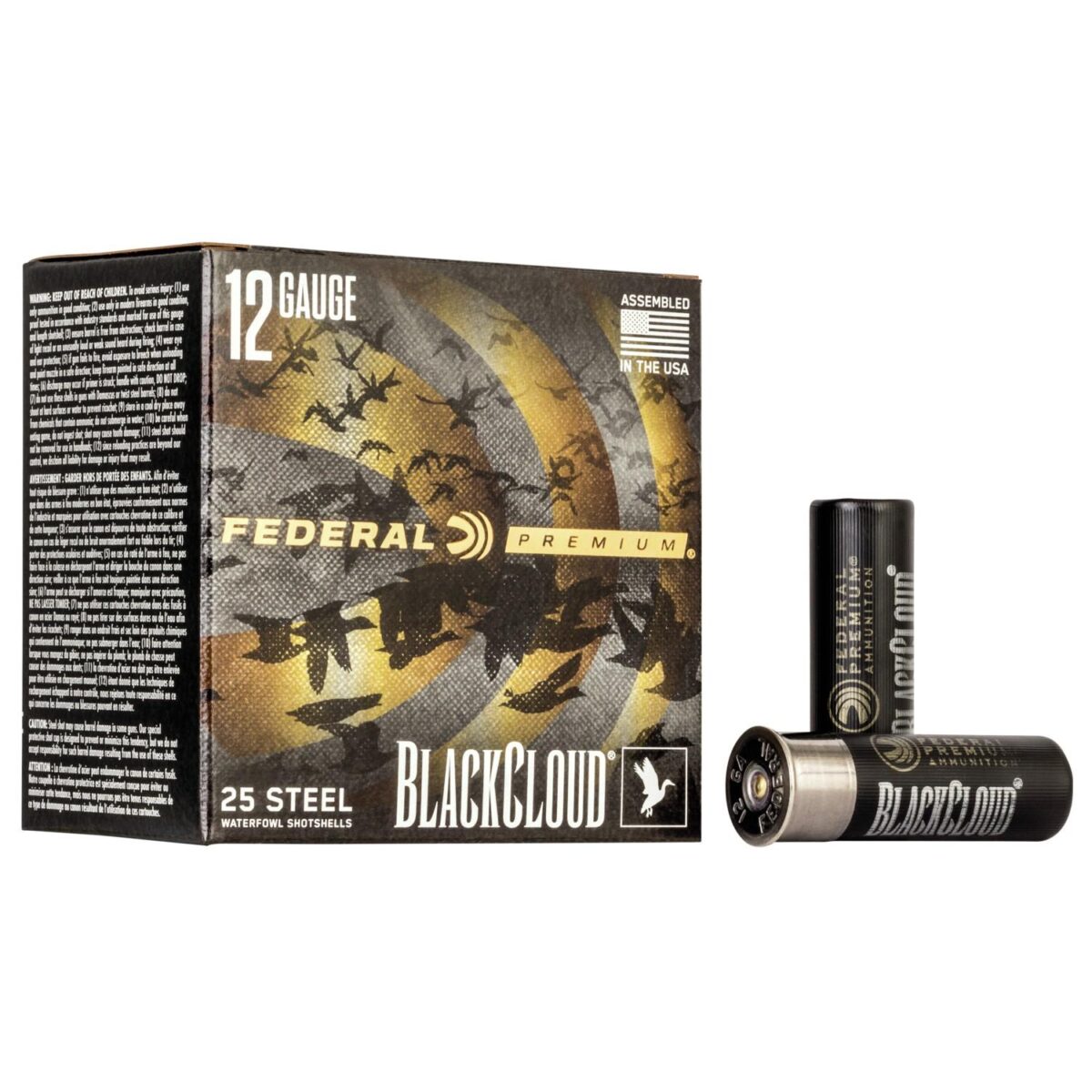 Fapwbx142bb_1. Jpg - federal black cloud fs steel shotshells 12ga. 3" 1-1/4oz #bb 1450 fps 25/ct - fapwbx142bb 1