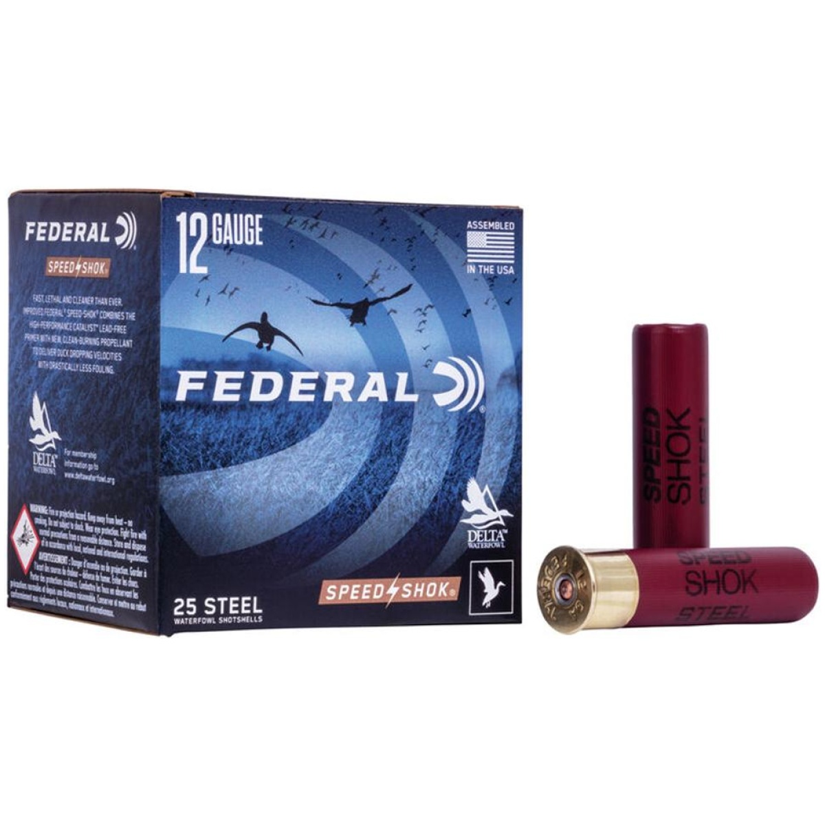 Fawf134bb-1. Jpg - federal speed-shok high velocity steel 12ga 3-1/2" 1-1/2oz bb ammo 25rd - fawf134bb 1