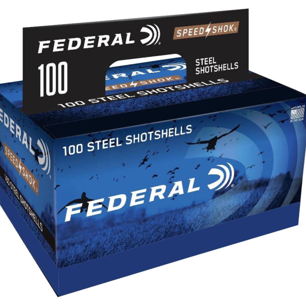 Fawf142100bb. Jpg - federal speed-shok shotshells 12 ga 3" 1-1/4oz 1450 fps #bb 100/ct - fawf142100bb