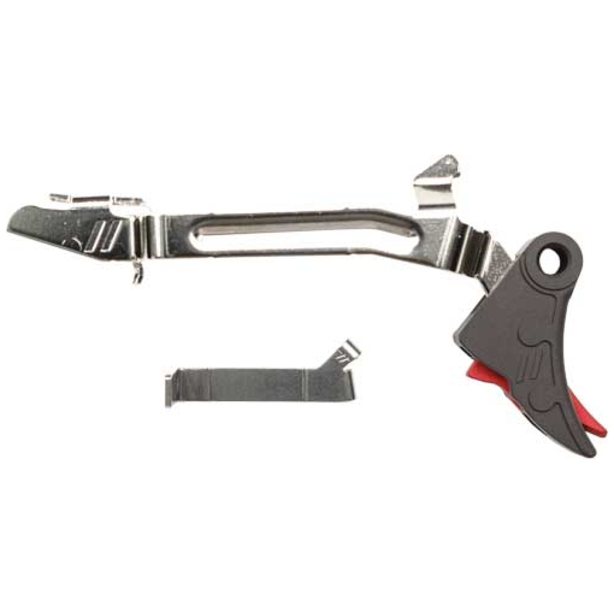 Fftprobarsmbr. Jpg - zev pro flat face trigger bar - kit small black/red - fftprobarsmbr