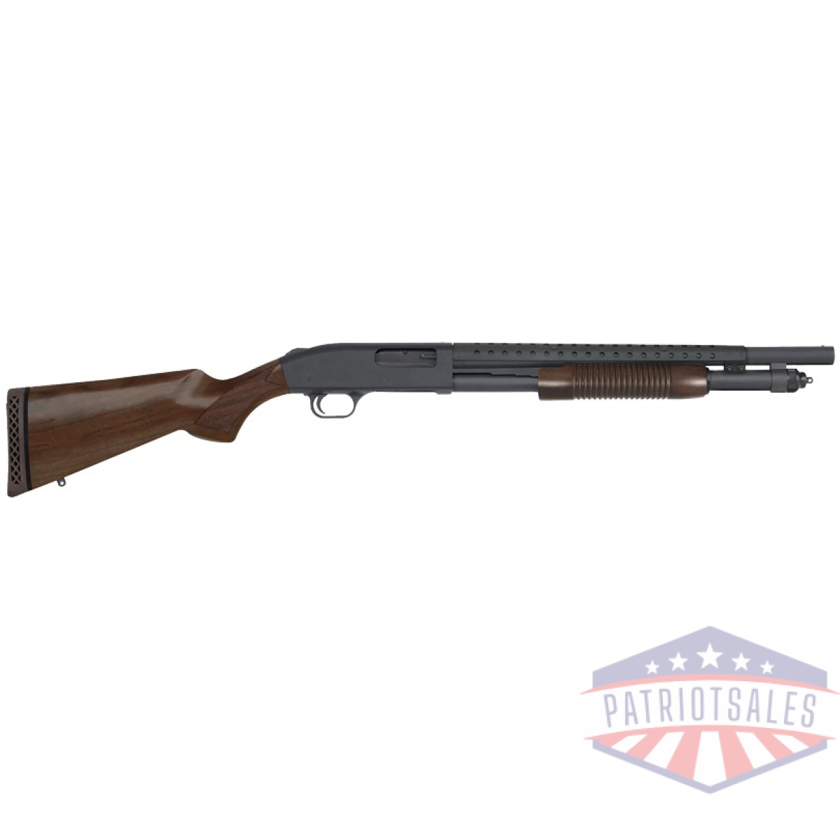 G52151. Jpg - mossberg 590 retro 12ga 3" 7rd - 18. 5" blued/walnut - g52151