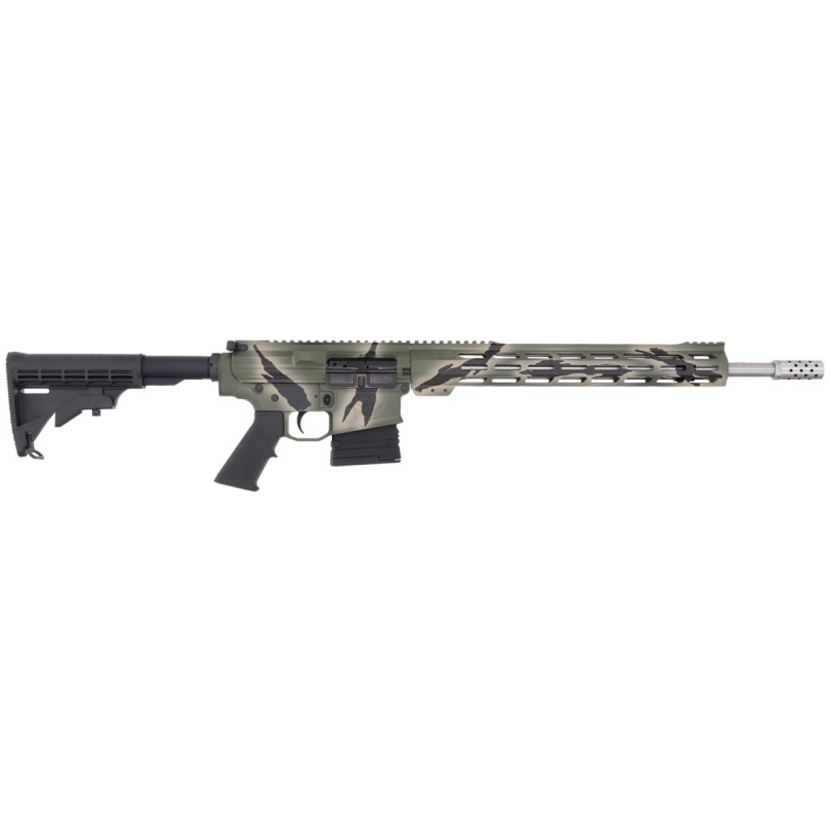 Gl10308sspgrn. Jpg - glfa ar10 rifle 308 win 18" - s/s 10rd pursuit green camo - gl10308sspgrn