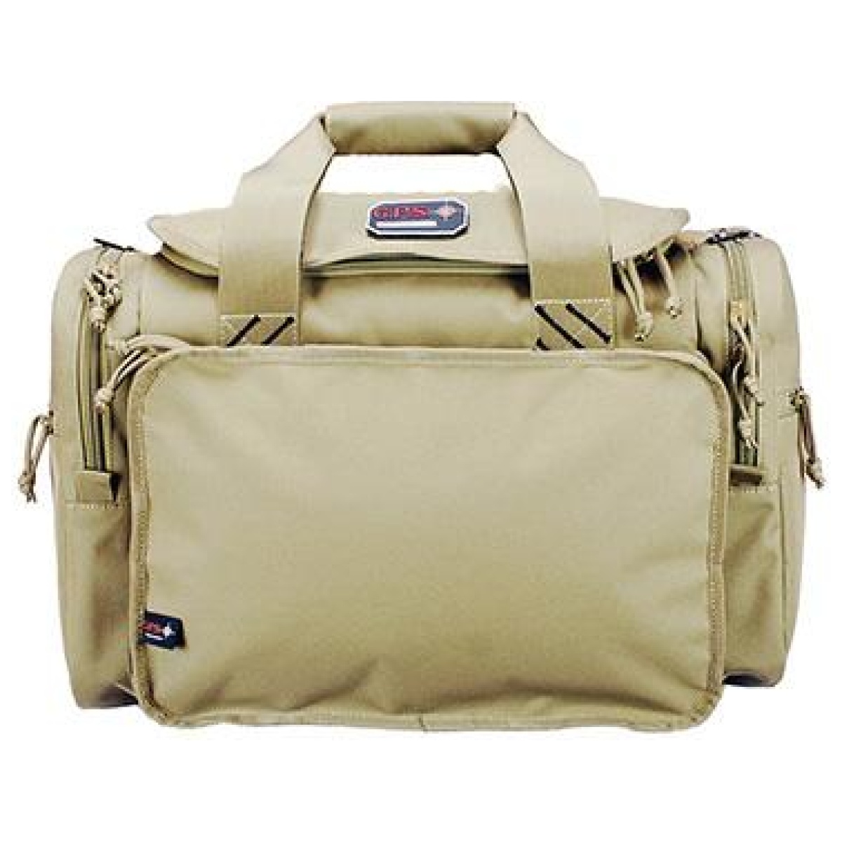 Gogps2014lrbt. Jpg - g-outdoors large range bag with lift ports & 4 ammo dump cups-tan - gogps2014lrbt