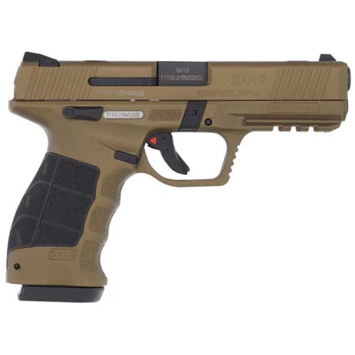 Gsar9bz. Jpg - sar usa sar9 pistol 9mm - 4. 4" bbl 17rd bronze - gsar9bz