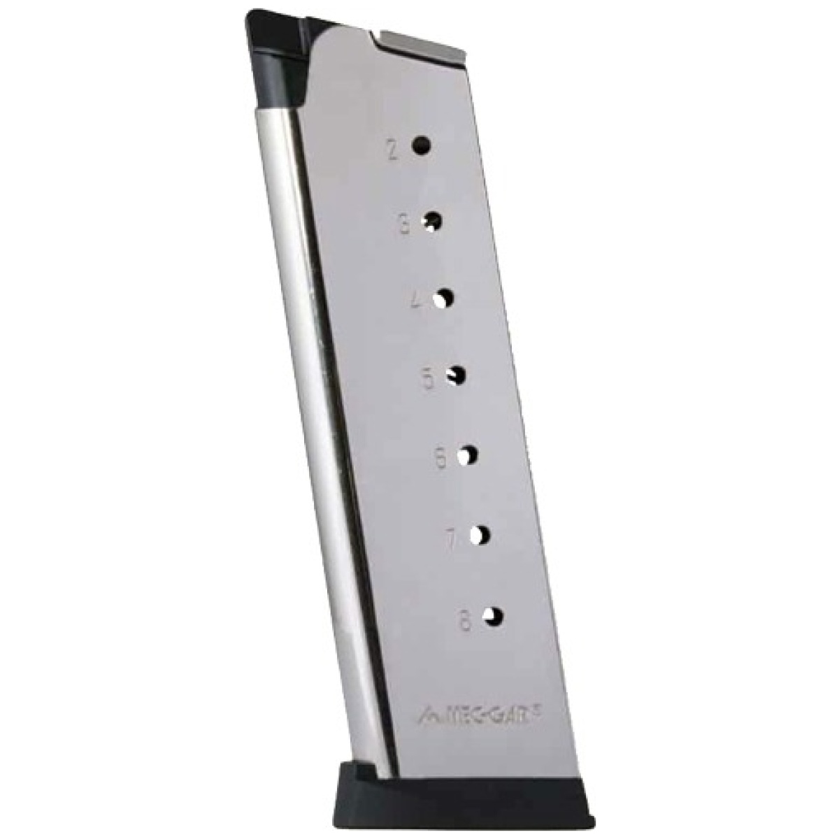 Ij1911nf45mag. Jpg - iver johnson magazine 1911 - 45acp 8rd nickel fits govt - ij1911nf45mag