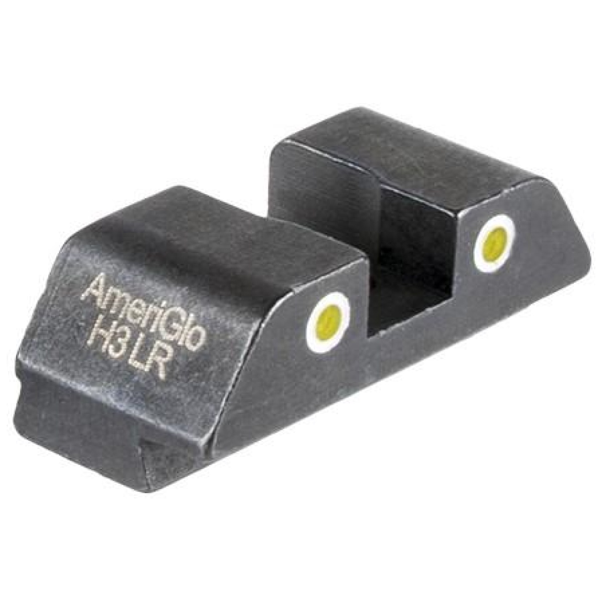 Kqgl8115r-1. Jpg - ameriglo tritium 2-dot rear handgun sight for glock yellow with white front - kqgl8115r 1