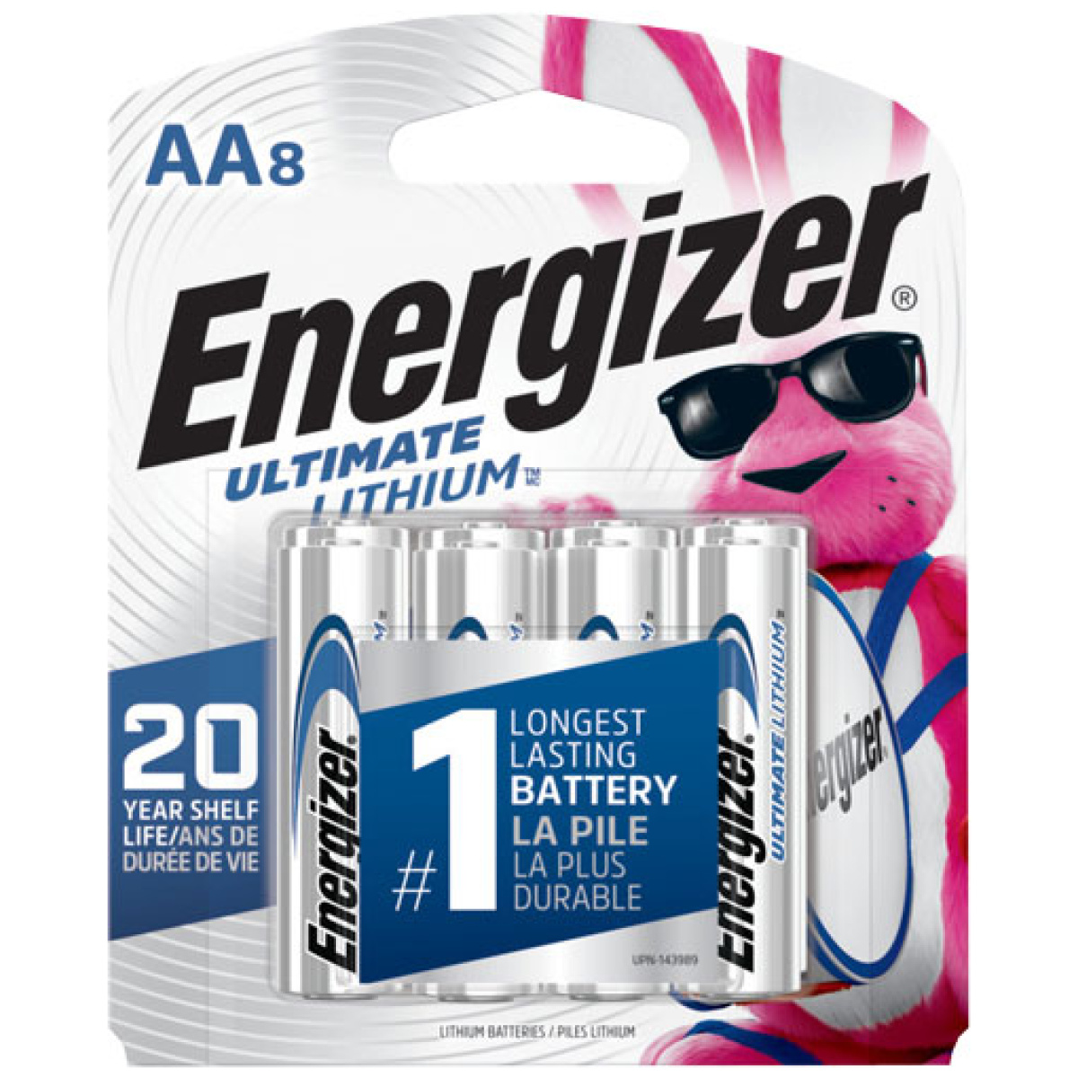 L91sbp8. Jpg - energizer ultimate lithium - batteries aa 8-pack - l91sbp8