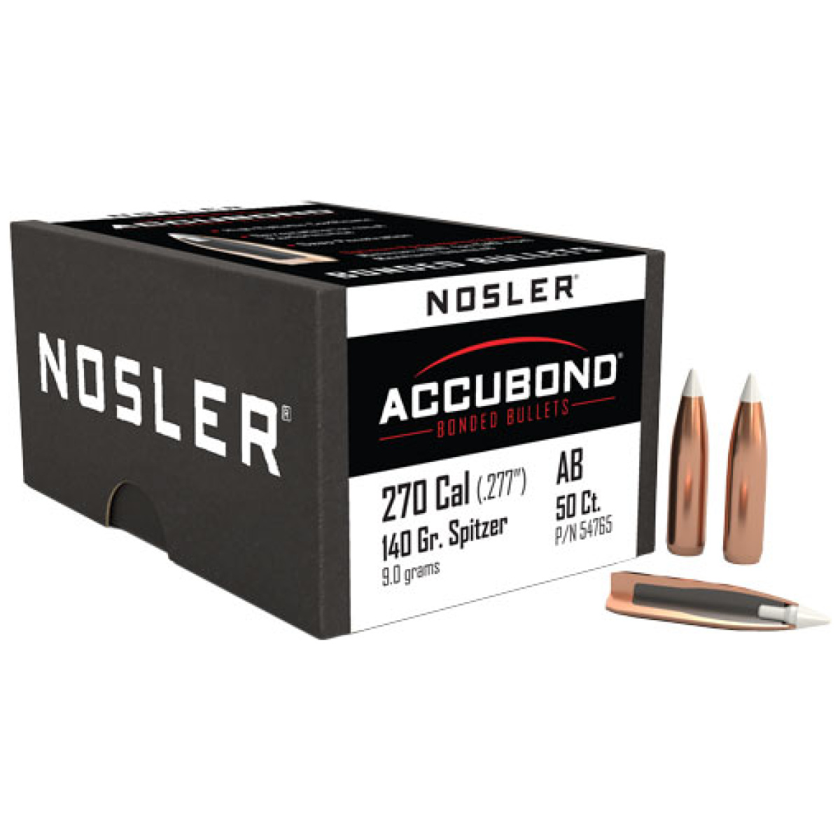 N54765_1. Jpg - nosler bullets 270 cal. 277 - 140gr accubond 50ct - n54765 1