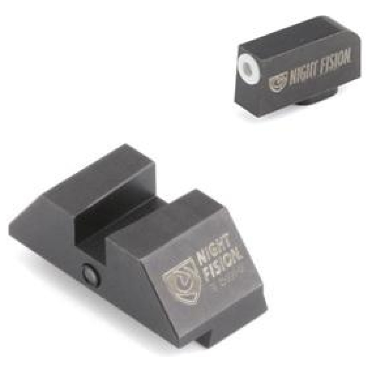 Nnglk001015wgzg. Jpg - night fision perfect dot official student of the gun accur8 night sights w/wht frnt+blk sq for glock 17-39 - nnglk001015wgzg