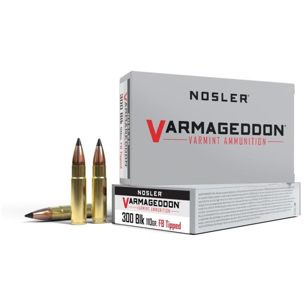 No40127-1. Jpg - nosler varmegeddon rifle ammunition. 300 aac 110 gr bsb 2200 fps 20/ct - no40127 1