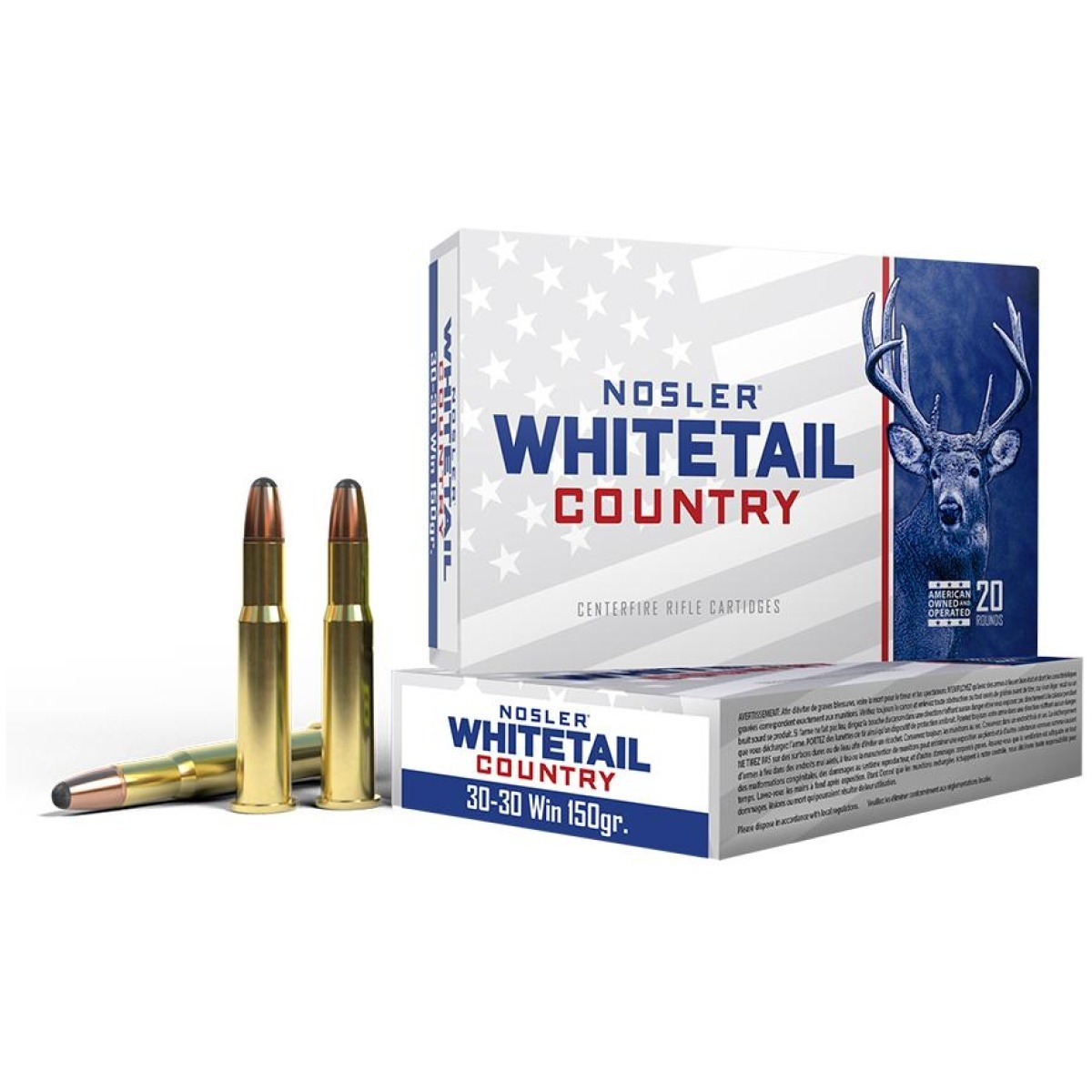 No401351. Jpg - nosler whitetail country rifle ammunition 30-30 win 150gr sp 2390 fps 20/ct - no401351