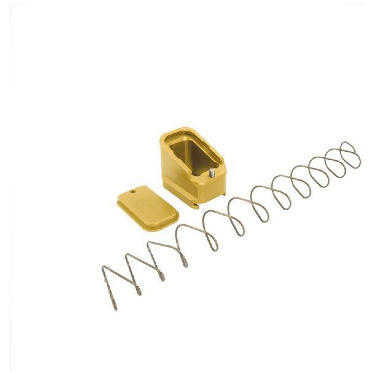 Qsg17me5gld. Jpg - shield arms magazine extension +5/+4 for glock 17/22/34/35/19x/45 gold - qsg17me5gld