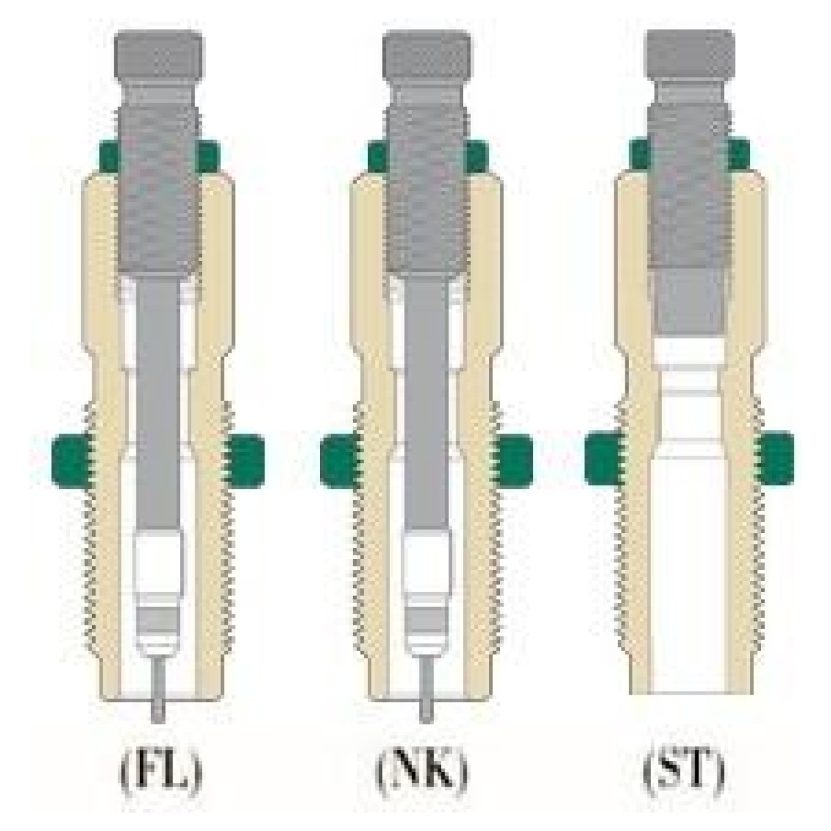 Rb84443_1. Jpg - redding series d deluxe die set for bottleneck cases 6mm creedmoor - rb84443 1