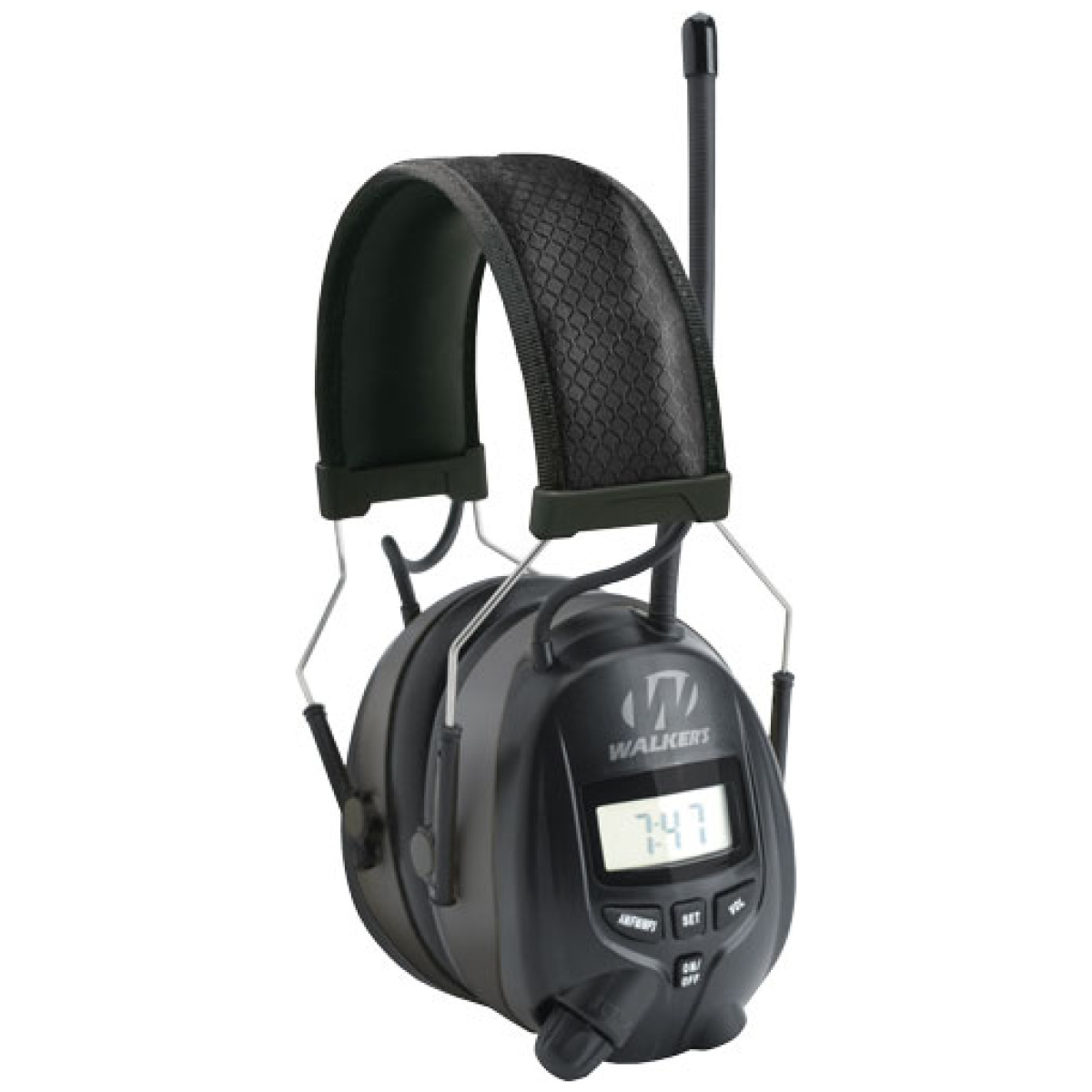 Rdom. Jpg - walkers muff with am/fm radio - & phone connection 25db black - rdom