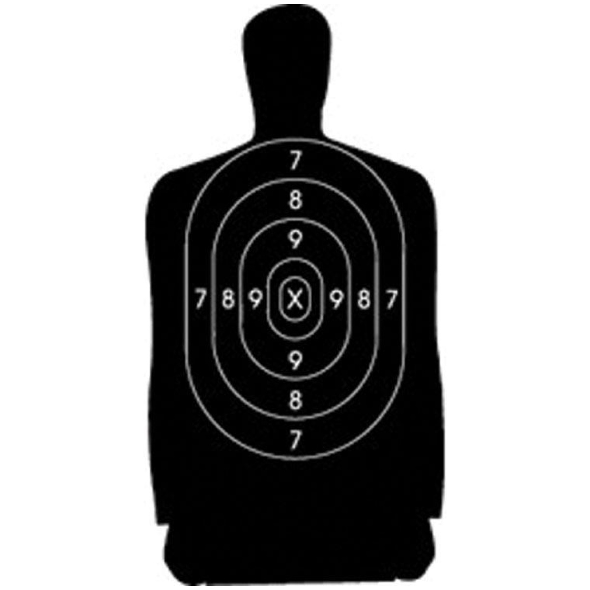 Rsb34_1. Jpg - speedwell official nra police qualification silhouette police silhouette reduced 25 yd. 500/pack - rsb34 1