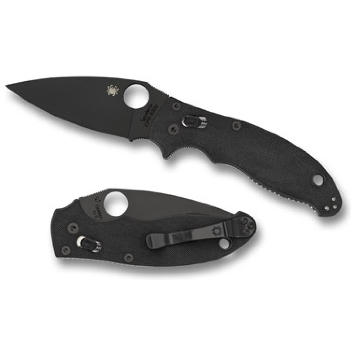 Spyc101gpbbk2_1-1. Jpg - spyderco manix 2 black blade 3. 375" - spyc101gpbbk2 1 1