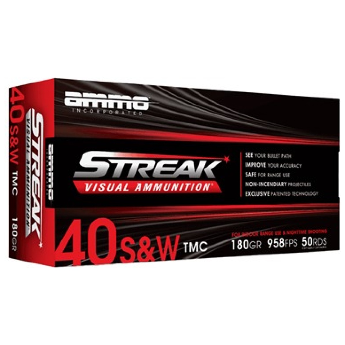 Strk40180tmc-red_1. Jpg - streak red 40s&w 180gr tmc 50/1000 - strk40180tmc red 1