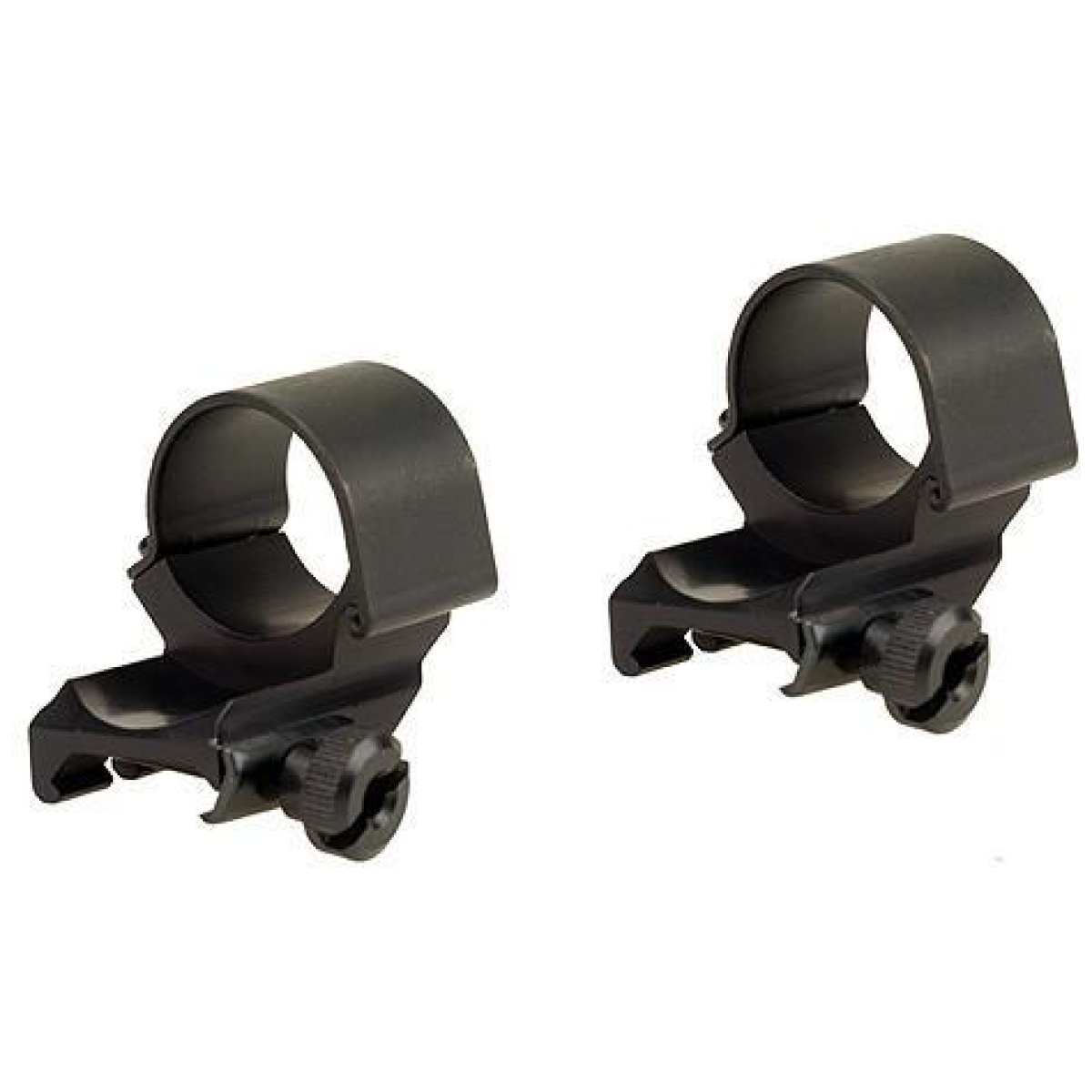 We49045. Jpg - weaver detachable extension top mount aluminum scope rings - 1" high dual ext - matte - we49045