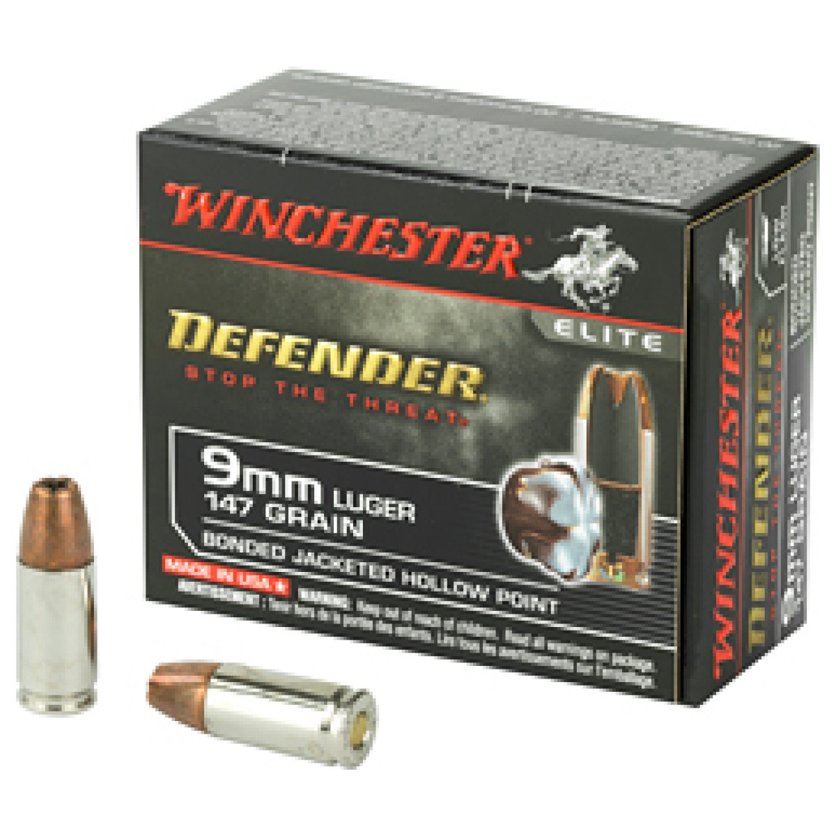 Wns9mmpdb1_1. Jpg - win defender 9mm 147gr jhp 20/200 - wns9mmpdb1 1