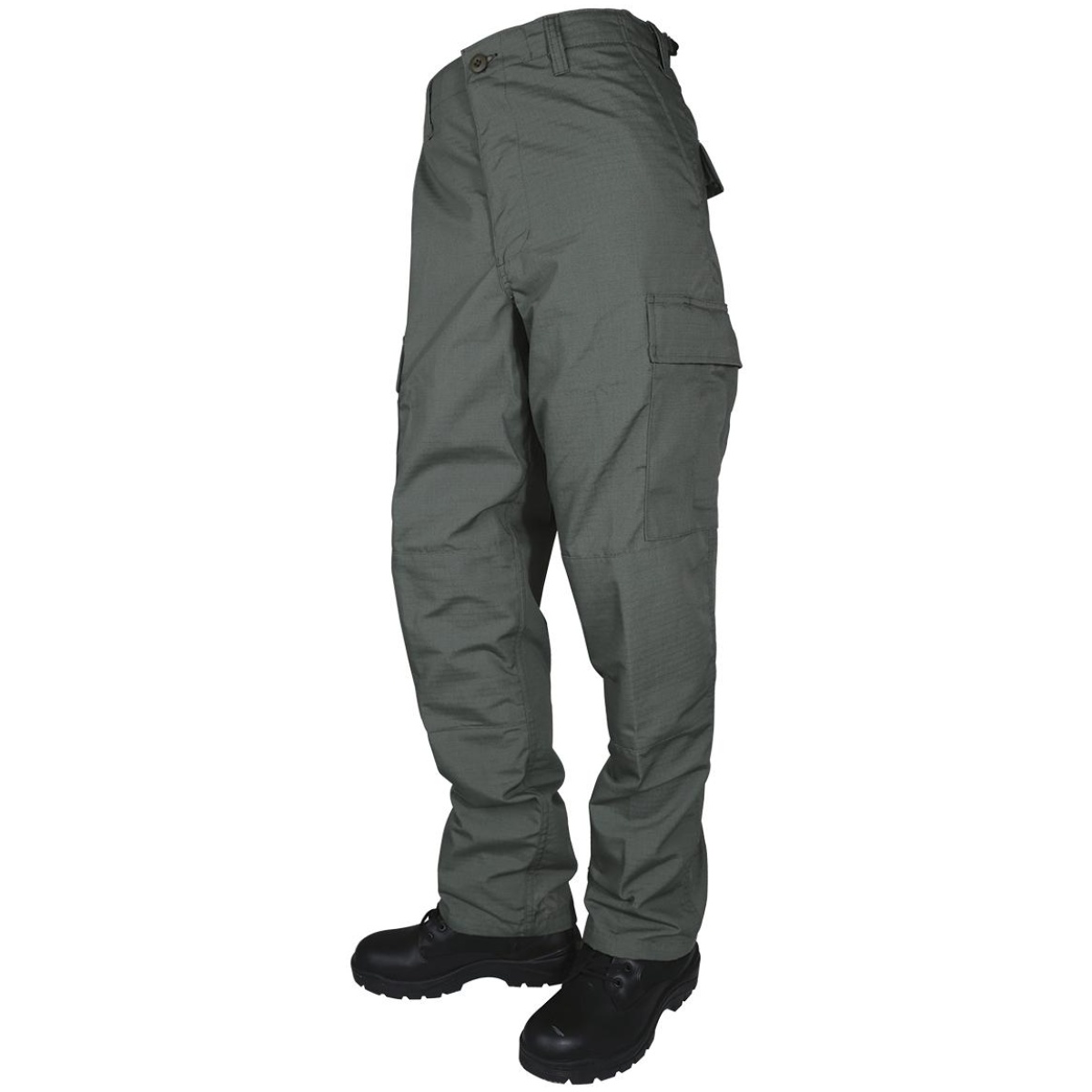 Yn1830007. Jpg - tru-spec bdu basic pants - 6. 5oz. 65/35 polyester cotton rip-stop zip fly closure olive drab 2x-large - yn1830007