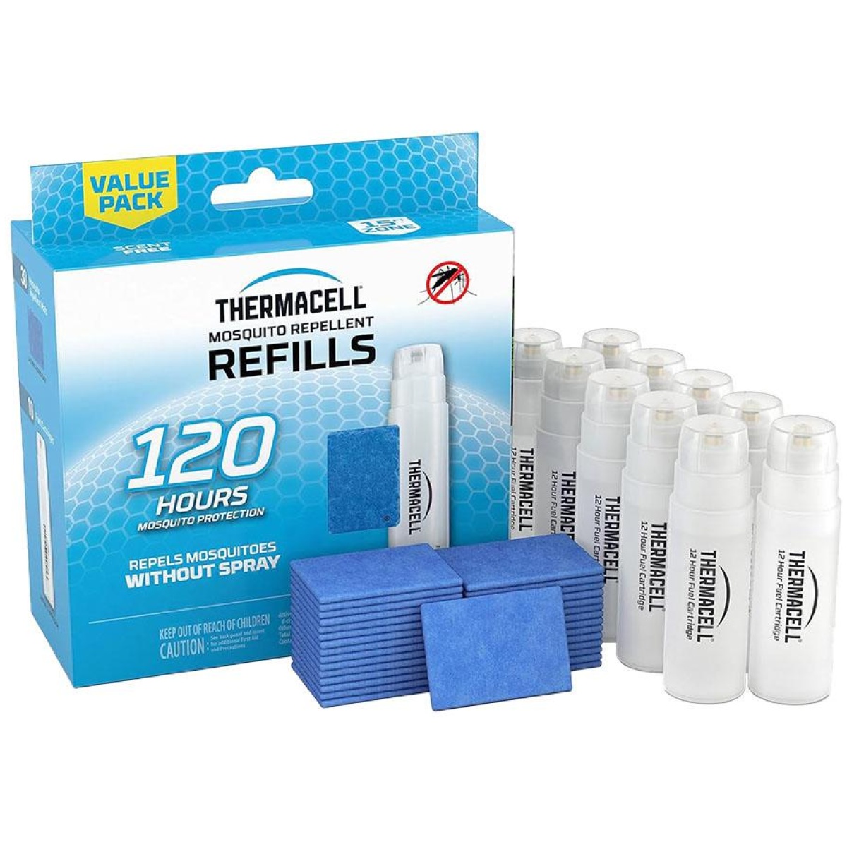 Experience lasting outdoor comfort with thermacell mosquito repellent refills - thermacell original mosquito repellent refills 120 hours - alps outdoorz deluxe dove belt brown br9410807 main