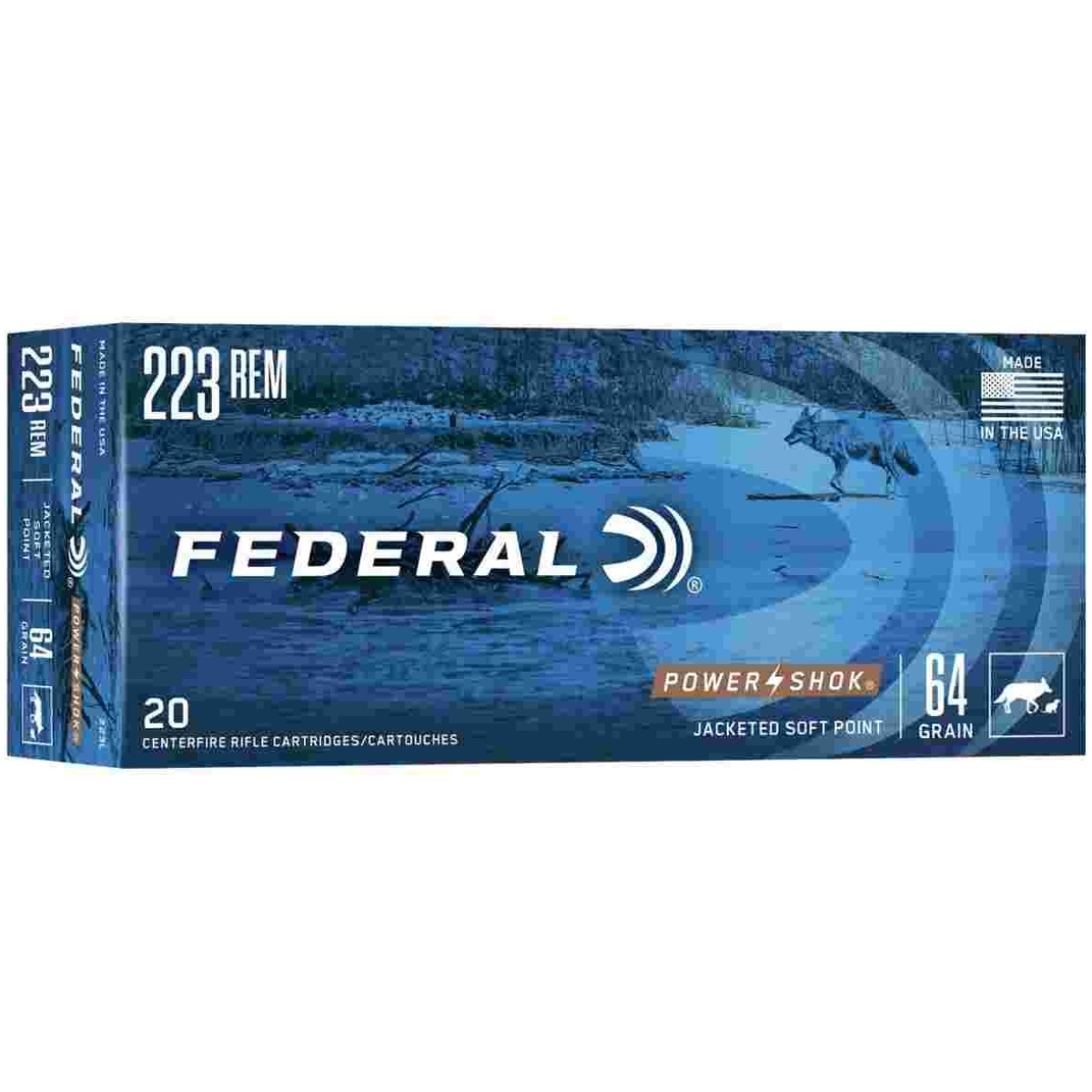 Https3a2f2fmedia. Chattanoogashooting. Com2fimages2fproduct2ffa223l2ffa223l_1. Jpg - federal power-shok rifle ammunition. 223 rem 64 gr sp 3050 fps - 20/box - https3a2f2fmedia. Chattanoogashooting. Com2fimages2fproduct2ffa223l2ffa223l 1