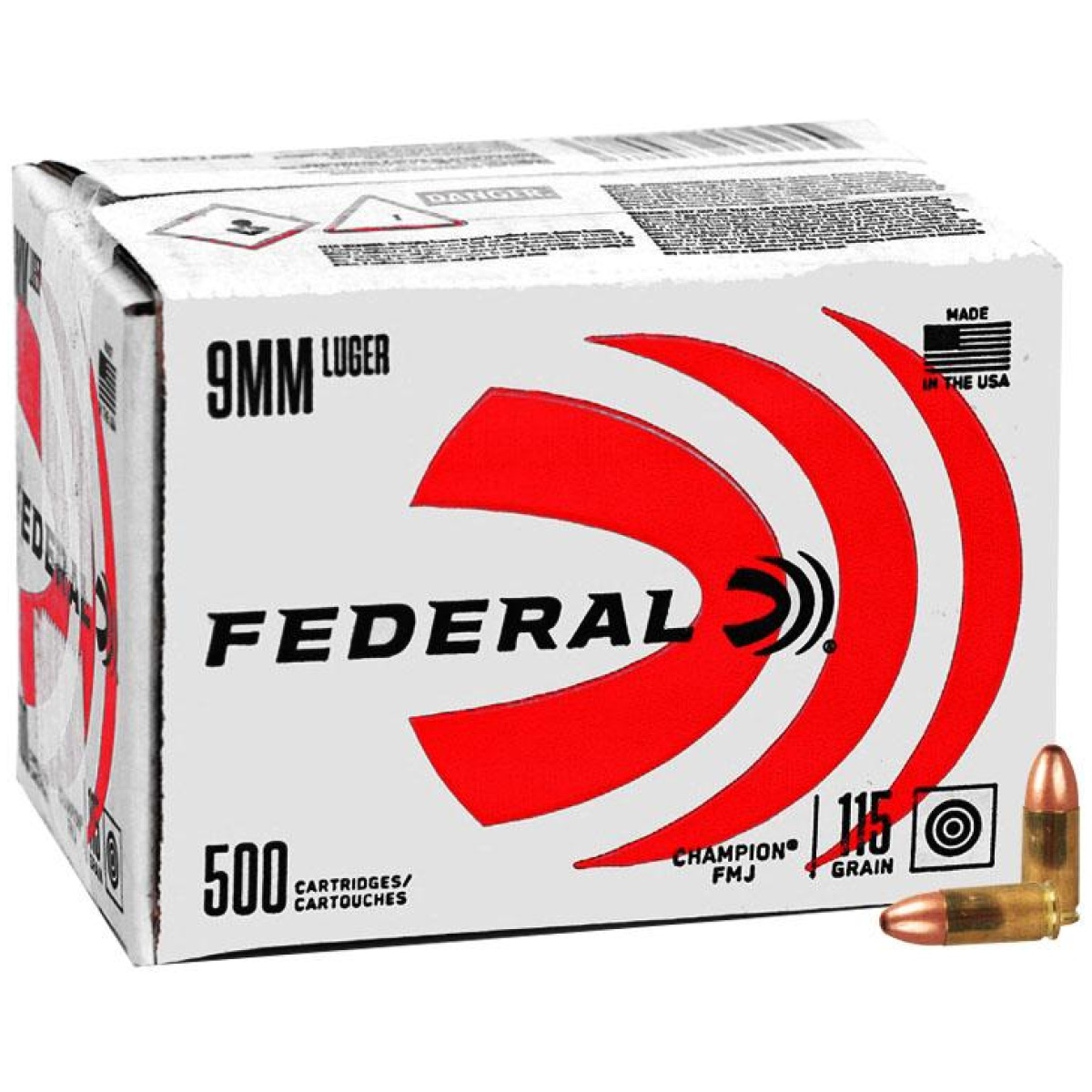 Federal champion 9mm luger: bulk precision for dedicated shooters - federal champion training handgun ammunition 9mm luger 115 gr fmj 1125fps 500/ct (bulk) - https3a2f2fmedia. Chattanoogashooting. Com2fimages2fproduct2ffac9115a5002ffederal champion training handgun ammuntion 9mm luger 115 gr fmj 1125fps 500 count bulk fac9115a500 1