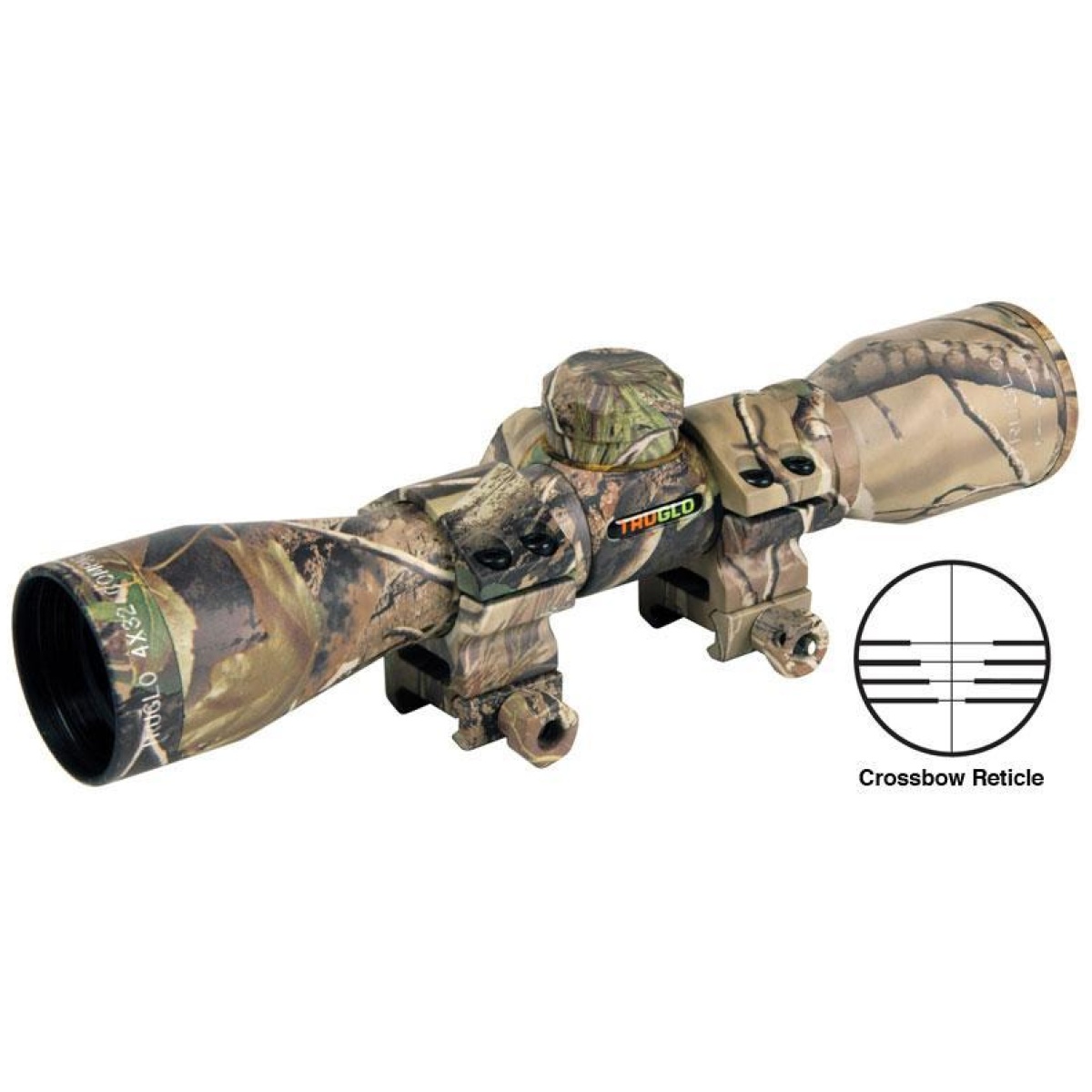 Https3a2f2fmedia. Chattanoogashooting. Com2fimages2fproduct2fxrtg8504c32fxrtg8504c3. Jpg - truglo 4x32mm compact crossbow scope with weaver style rings - crossbow reticle camo - https3a2f2fmedia. Chattanoogashooting. Com2fimages2fproduct2fxrtg8504c32fxrtg8504c3