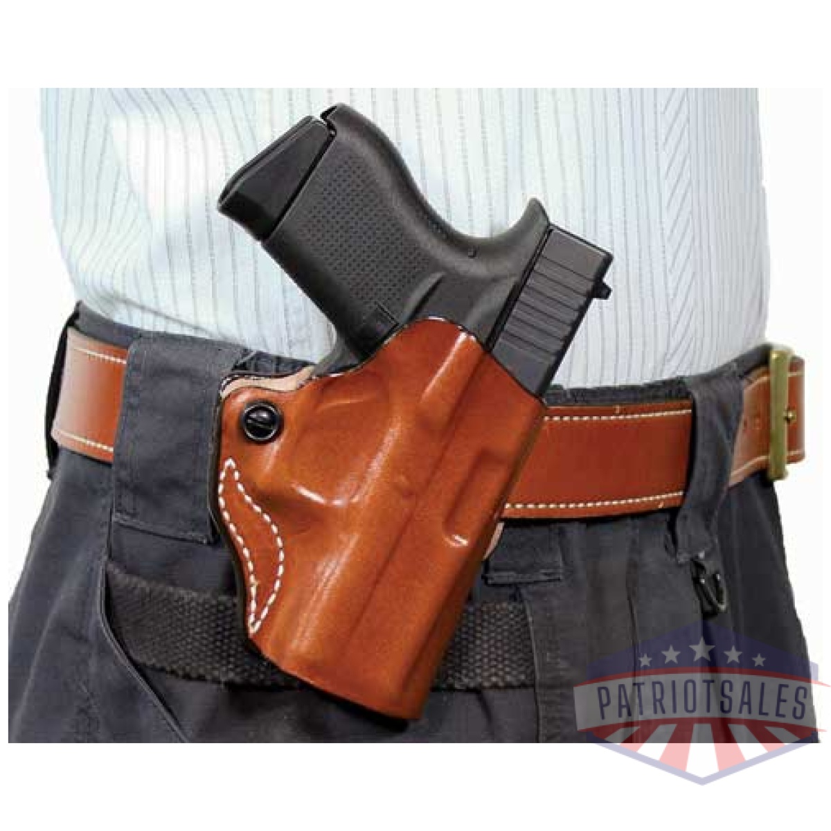 019tb9pz0. Jpg - desantis mini scabbard holster - lh owb leather s/a hellcat tan - 019tb9pz0