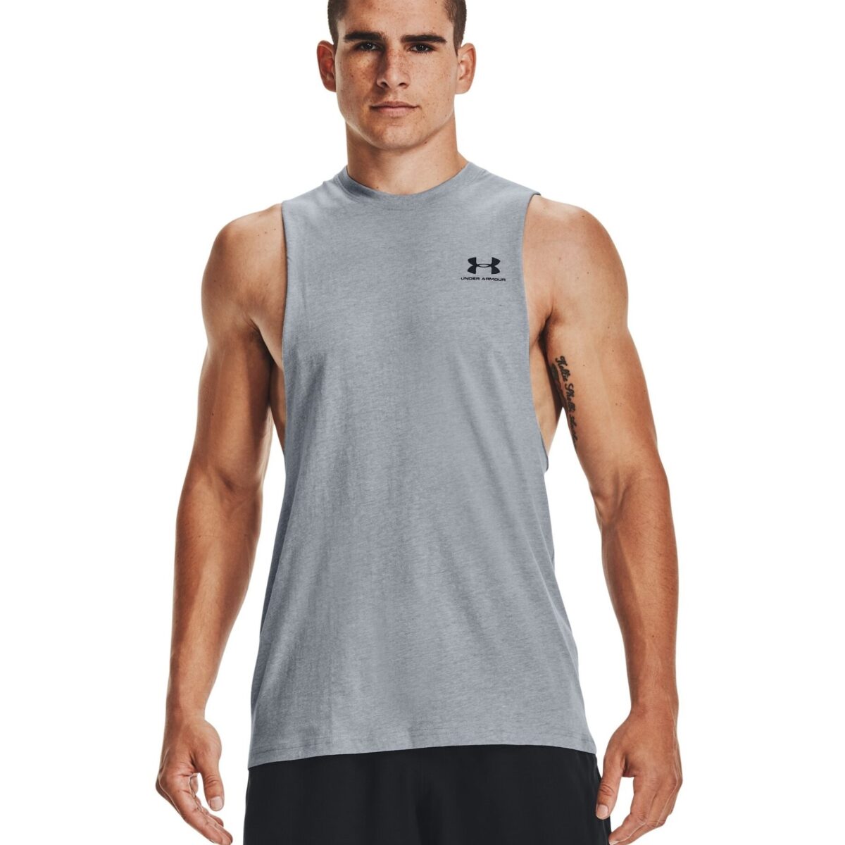 13292860352x. Jpg - men's ua sportstyle left chest cut-off tank - 13292860352x